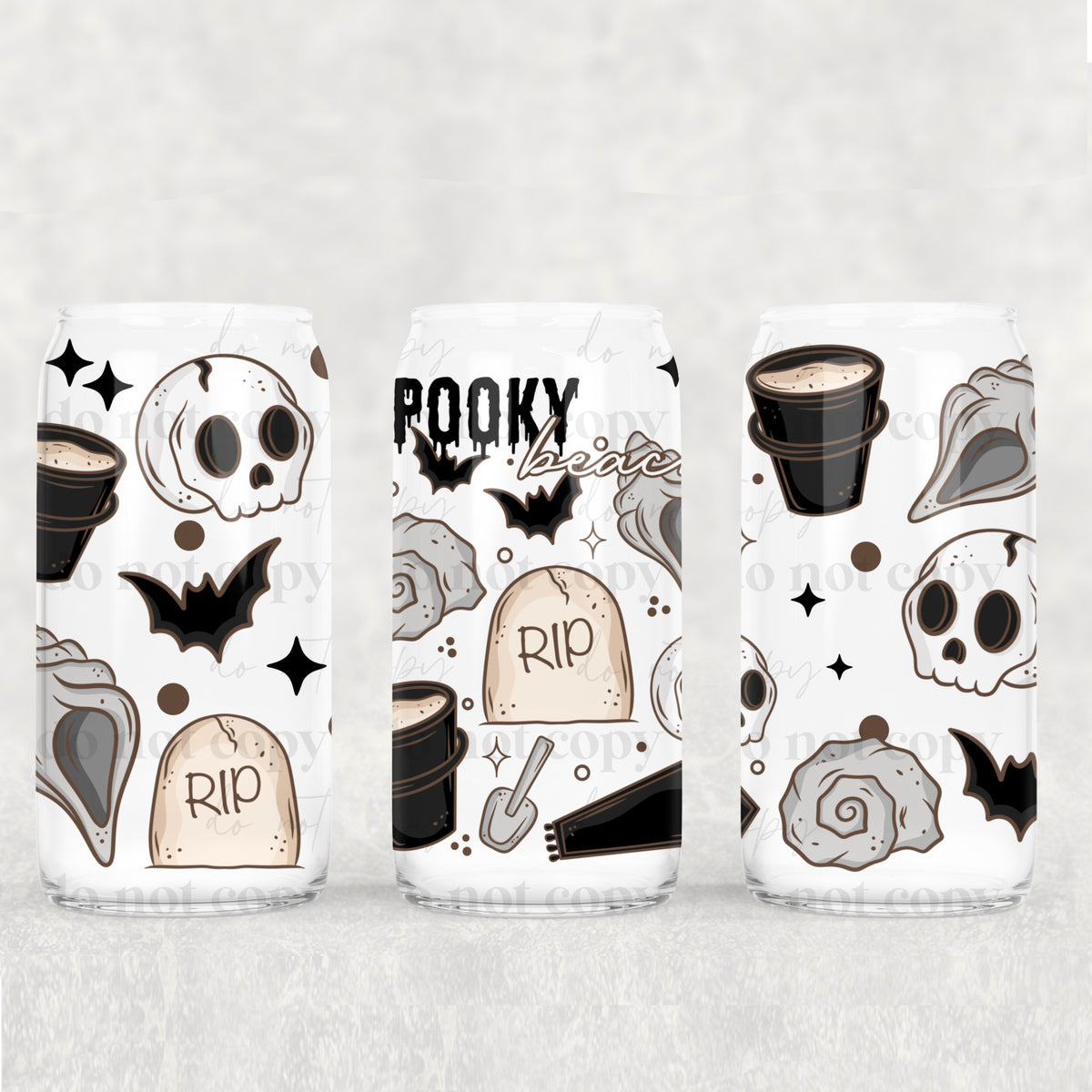 1875 spooky beach with sand buckets (CSC) UV DTF WRAP