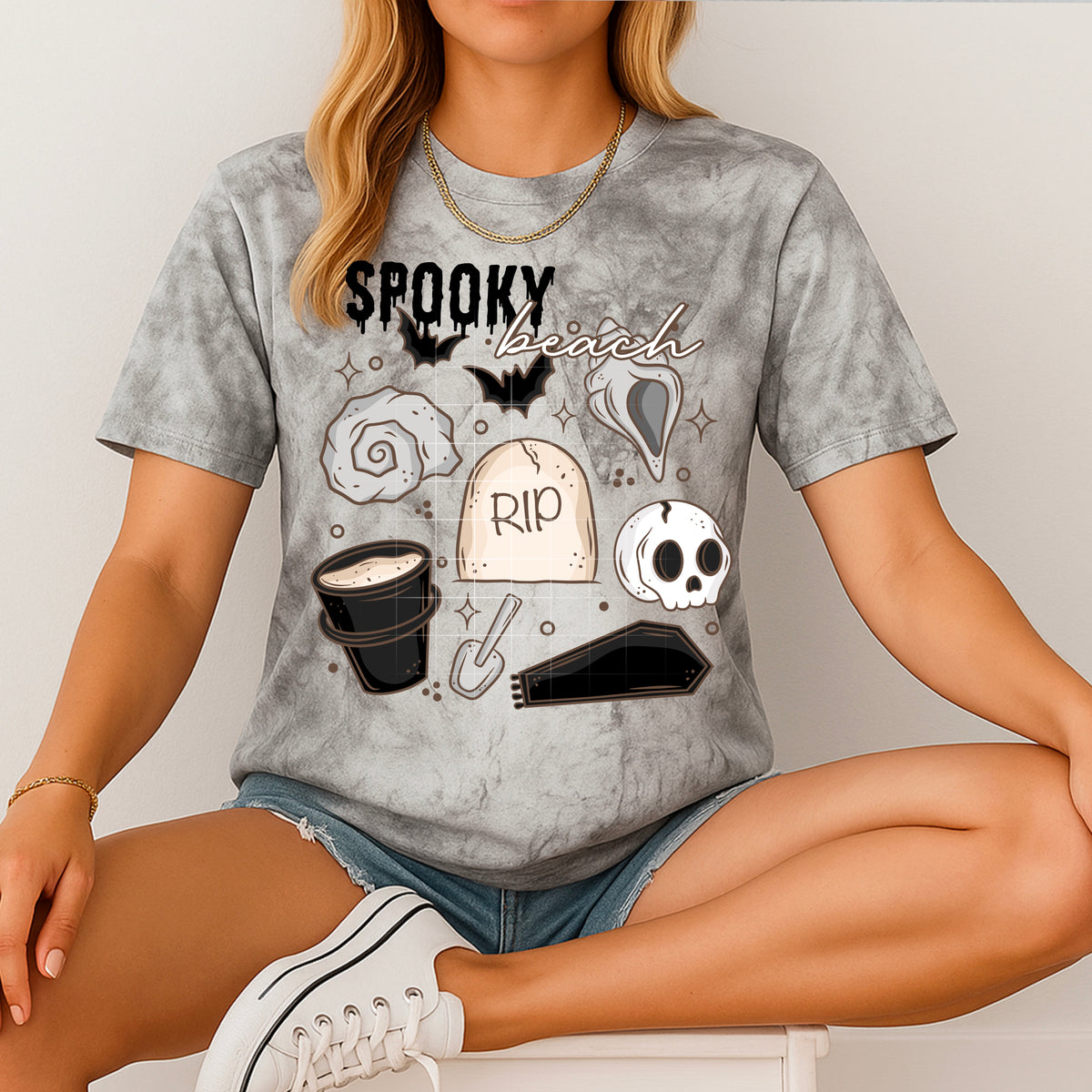 Spooky grave collage (CSC) 106977 DTF transfer