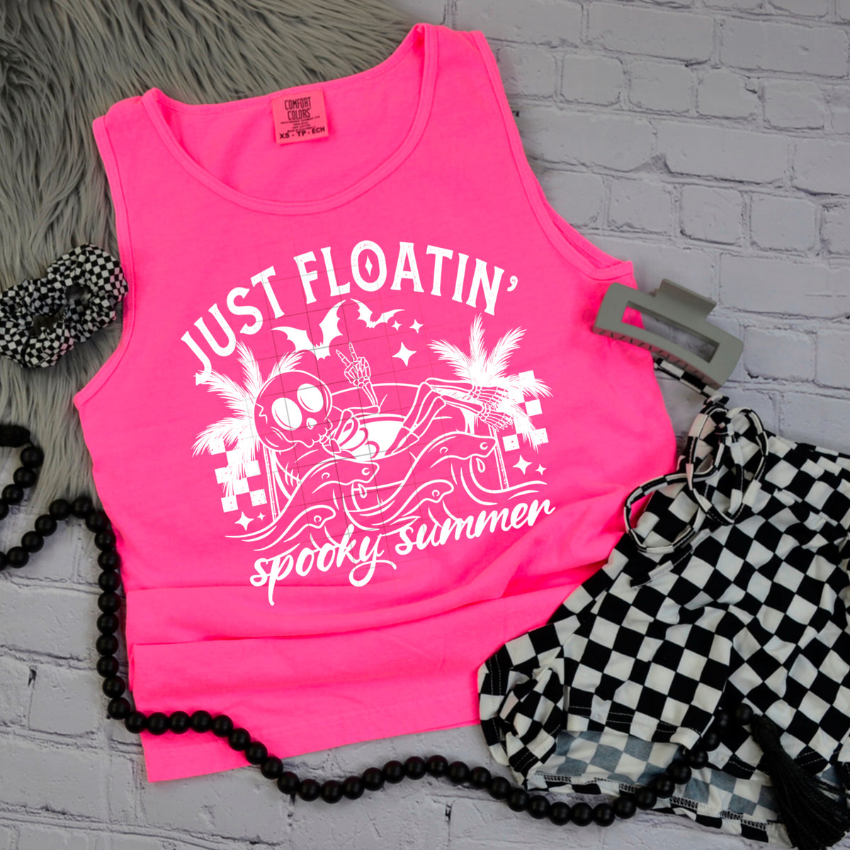 Just floatin' spooky summer WHITE (CSC) 106990 DTF transfer