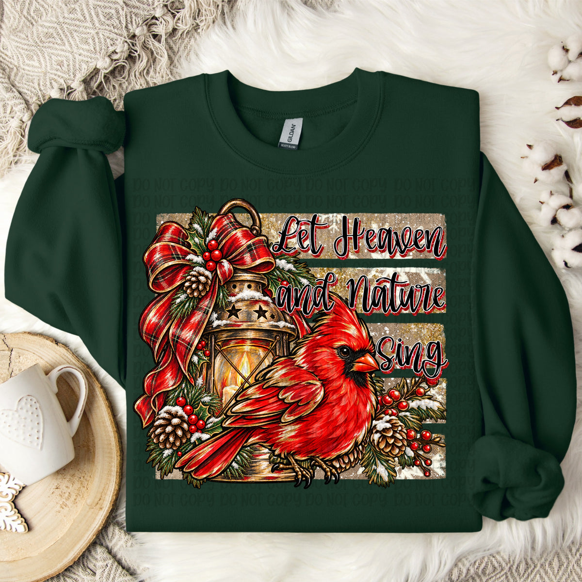 Let heaven and nature sing red bird (VP) DTF Transfer
