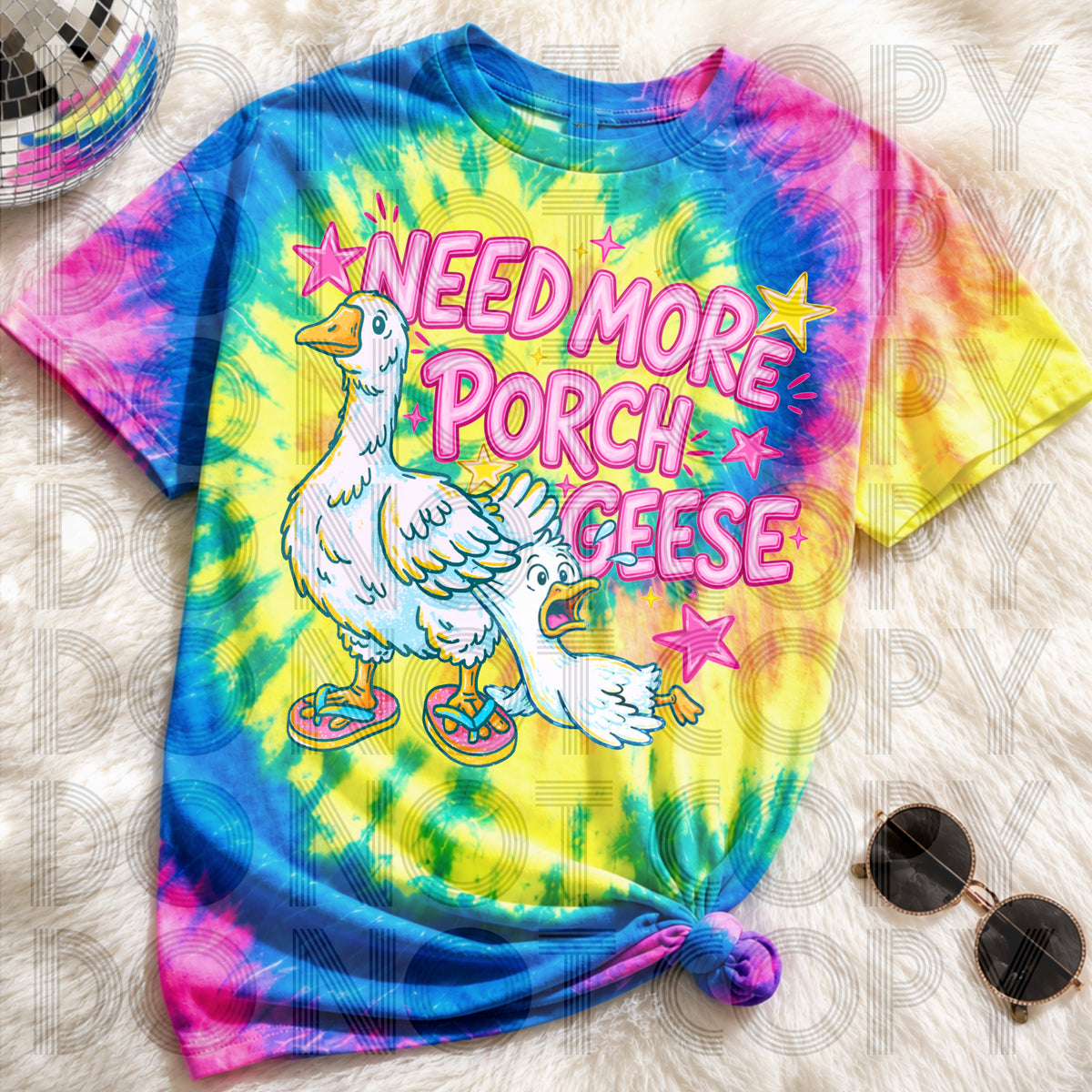 Need more porch geese (Renewed) DTF Transfer