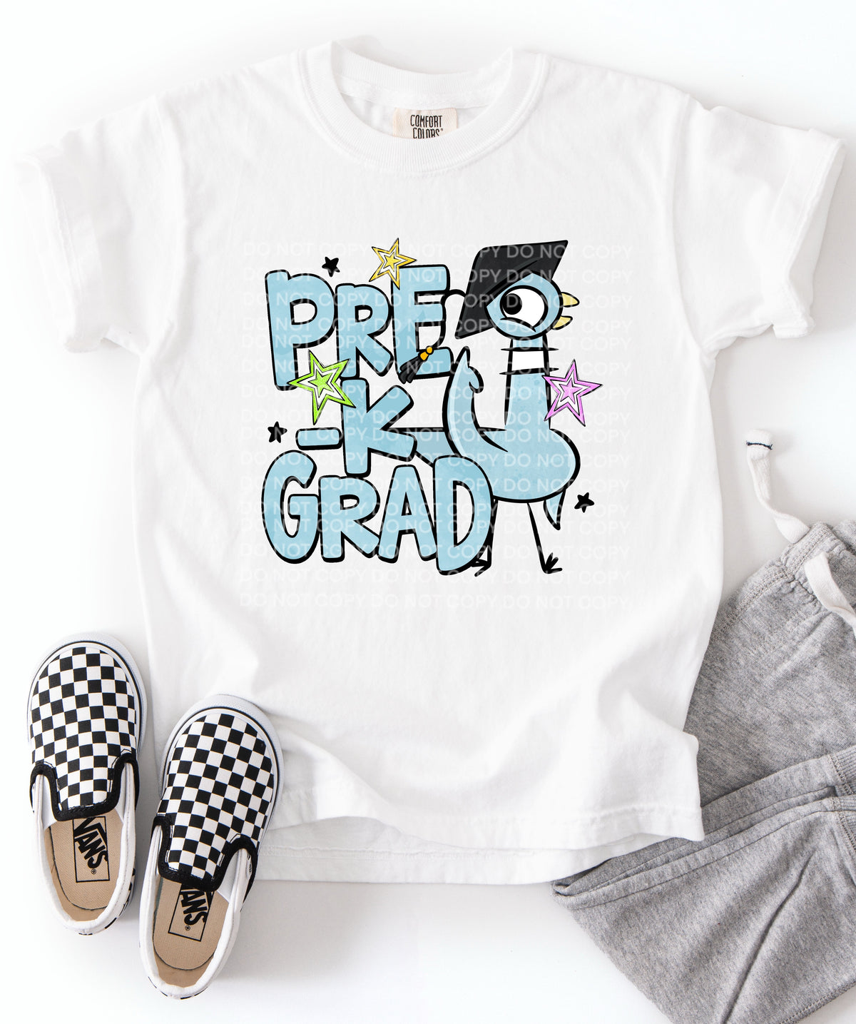 Pre K grad pigeon (SCG) DTF transfer