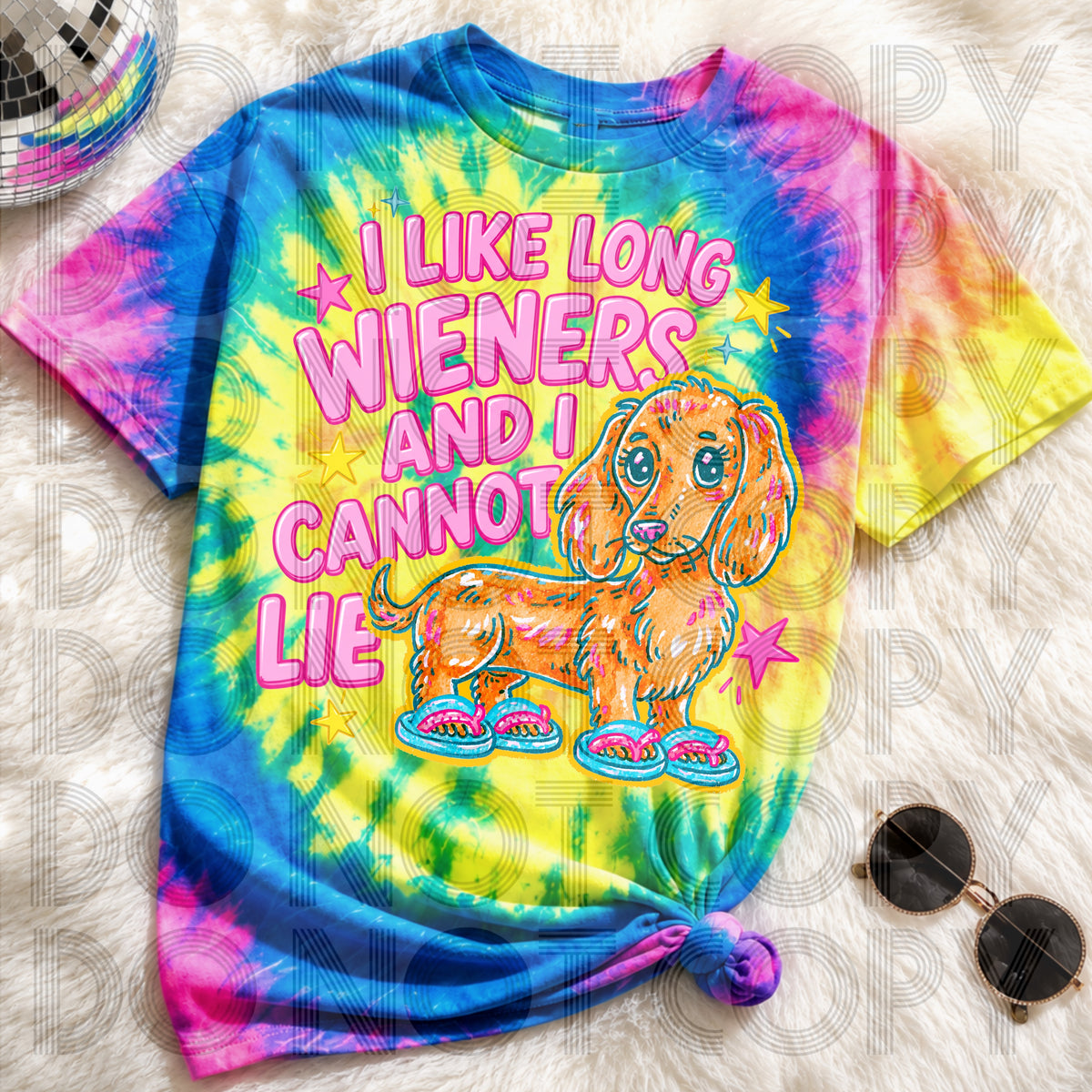 I like long wieners and I cannot lie (Renewed) DTF Transfer