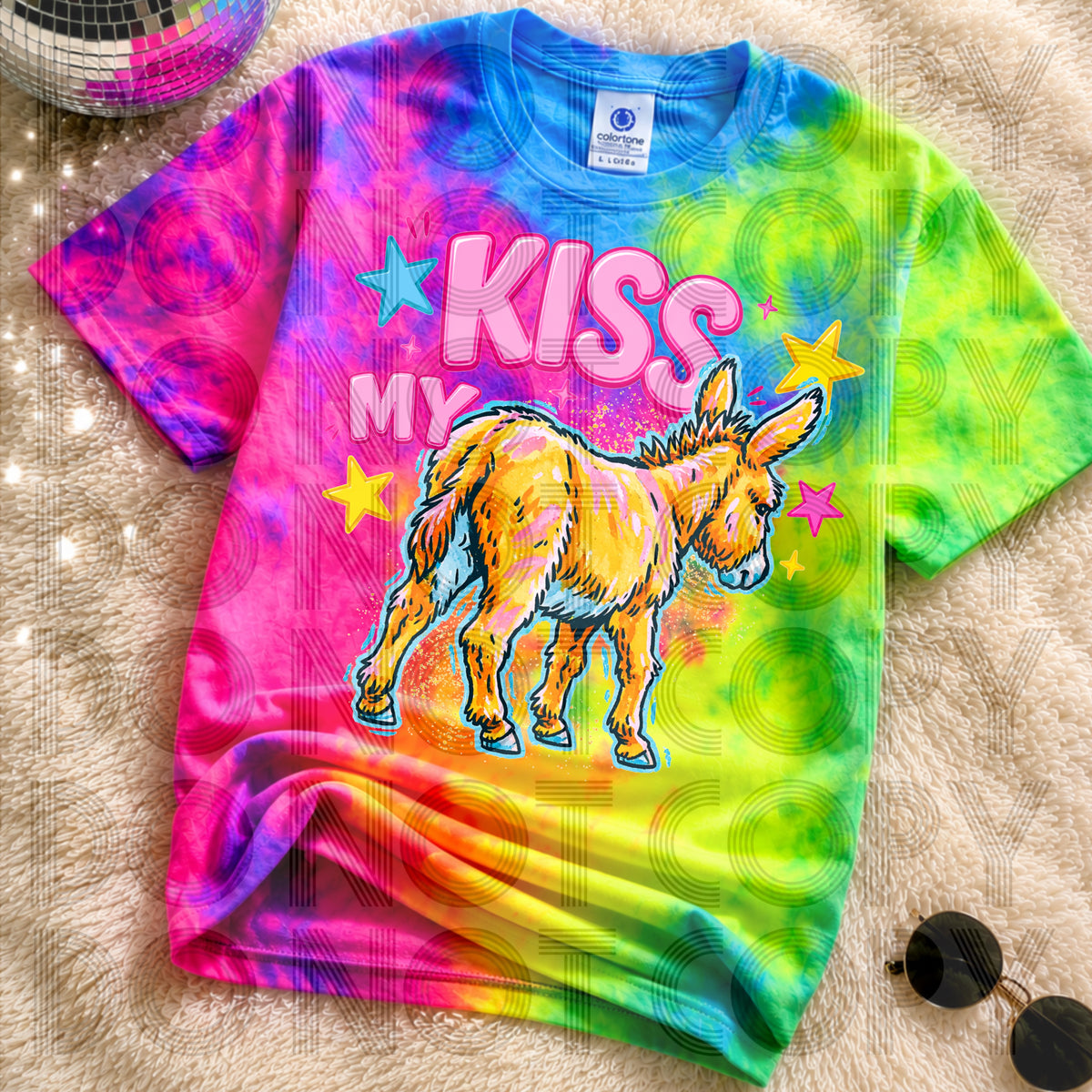 Kiss my ass donkey (Renewed) DTF Transfer