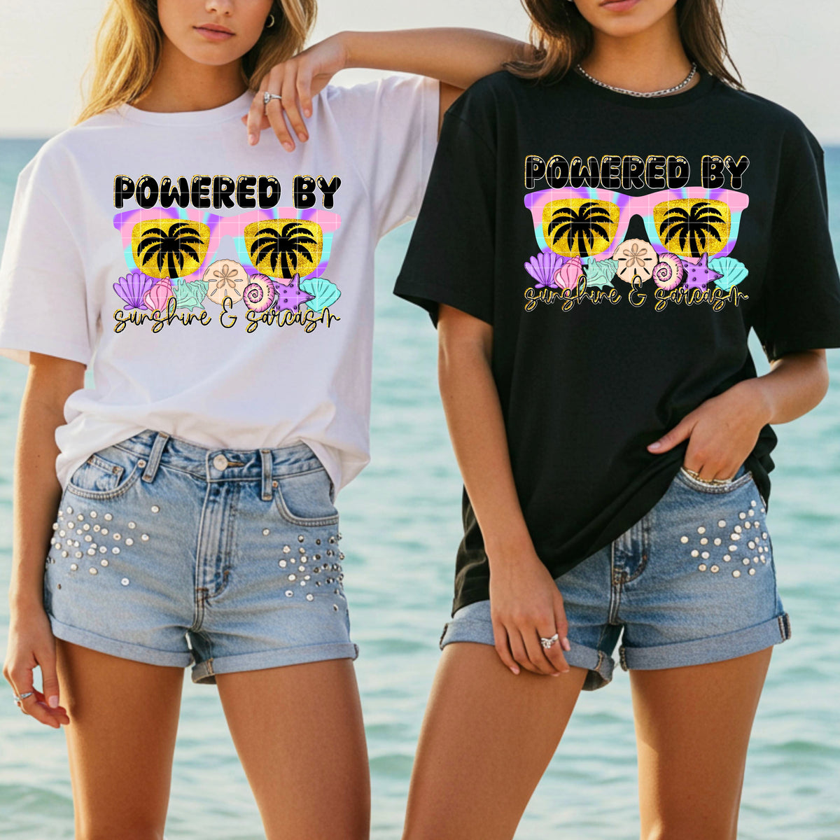Powered by sunshine & sarcasm (DD) DTF Transfer