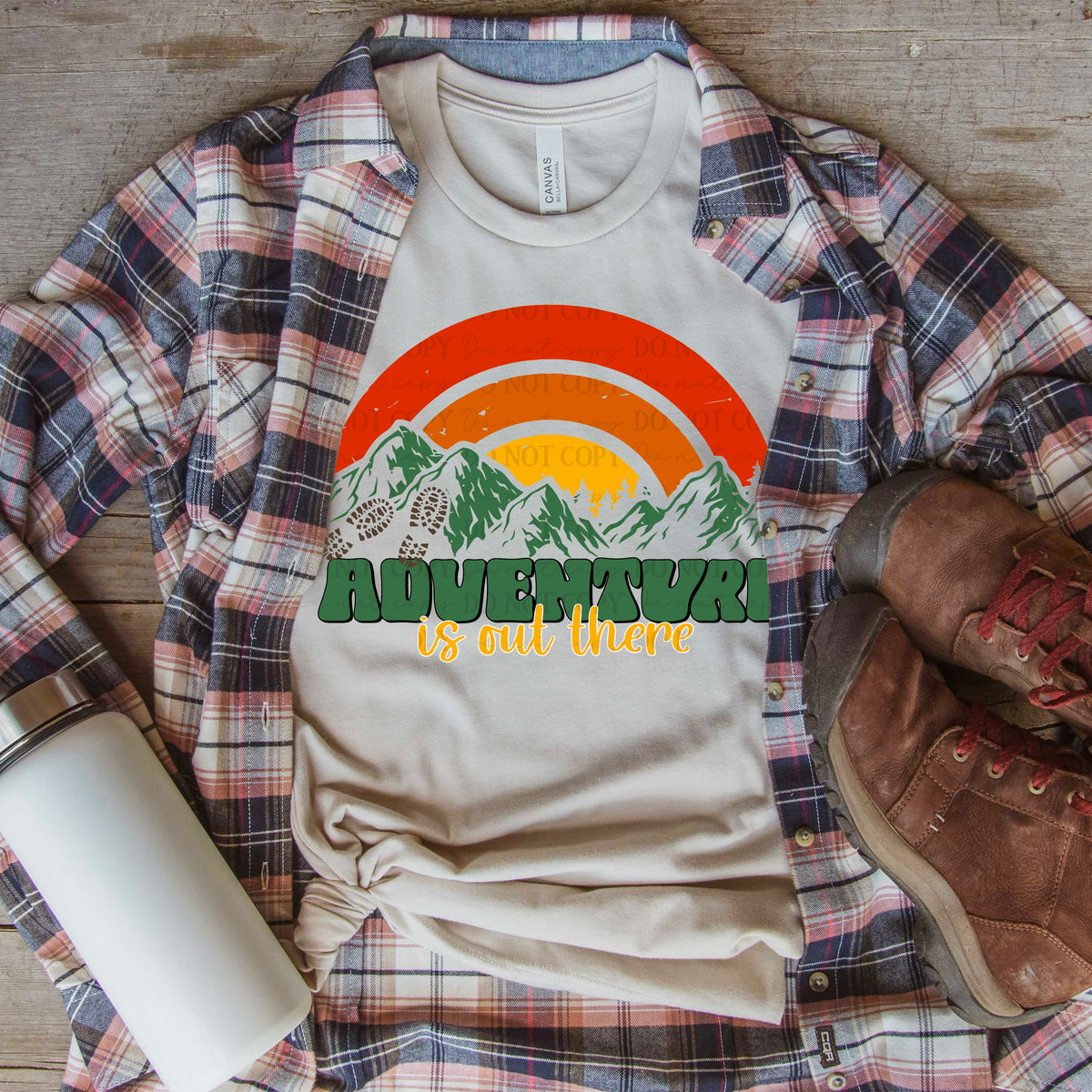 Adventure is out there Rainbow Mountains (ABD) DTF transfer