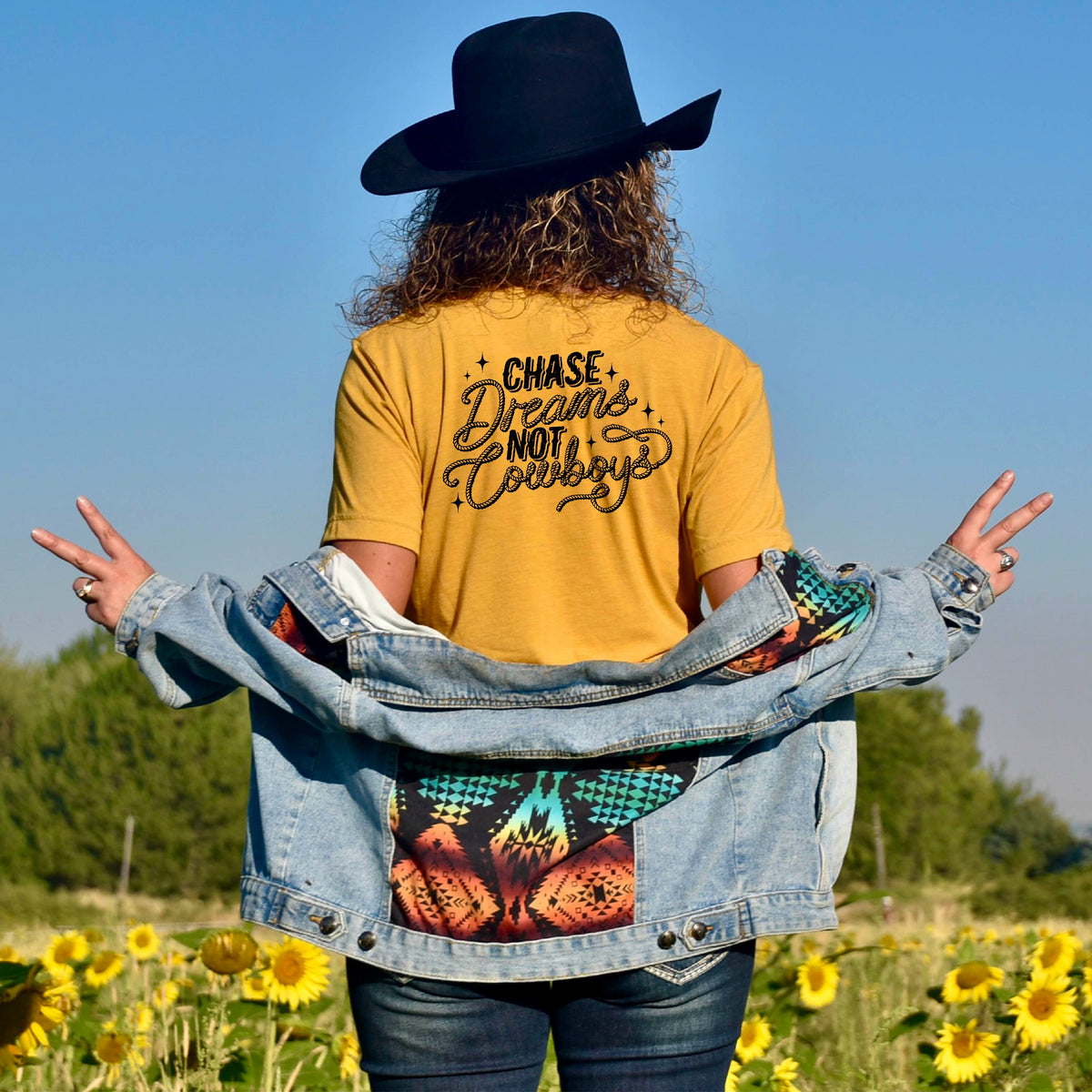 Chase dreams not cowboys BLACK (ABD) DTF transfer