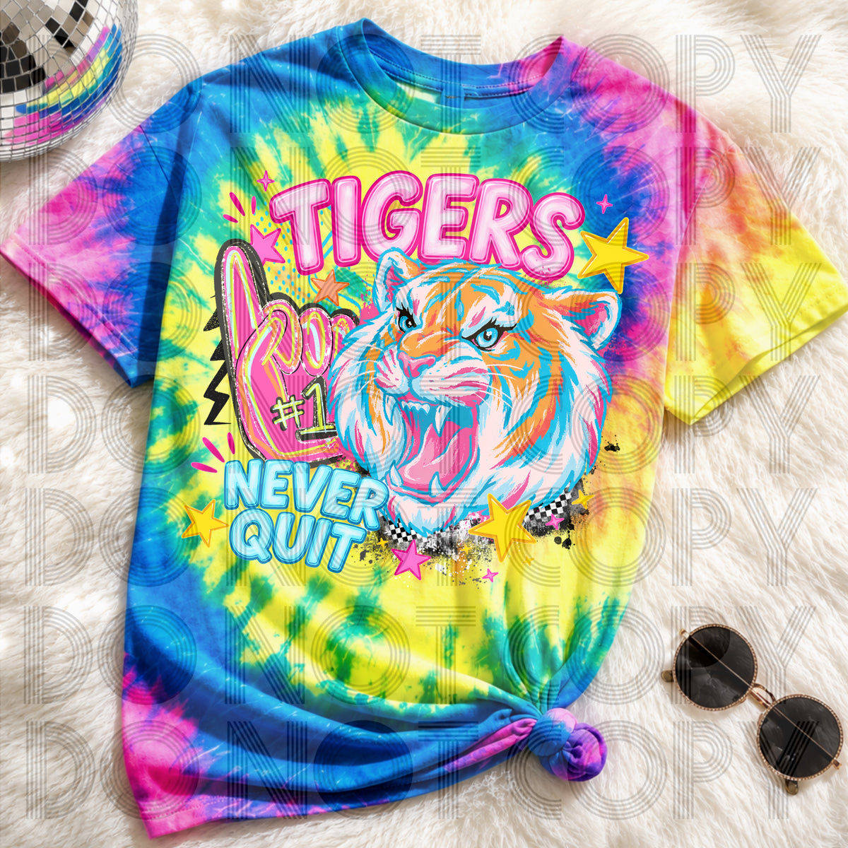 Tigers Never Quit (Renewed) DTF Transfer