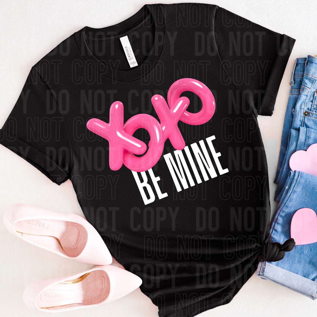 XOXO Be Mine (White) (SBB) 78240 DTF Transfer