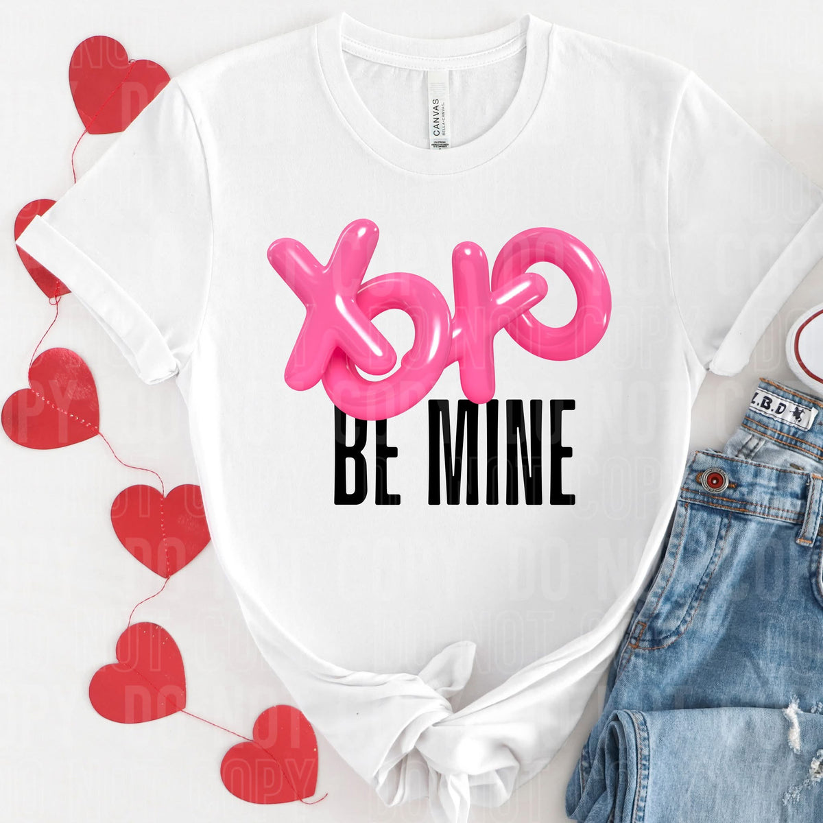 XOXO Be Mine (Black) (SBB) 78241 DTF Transfer