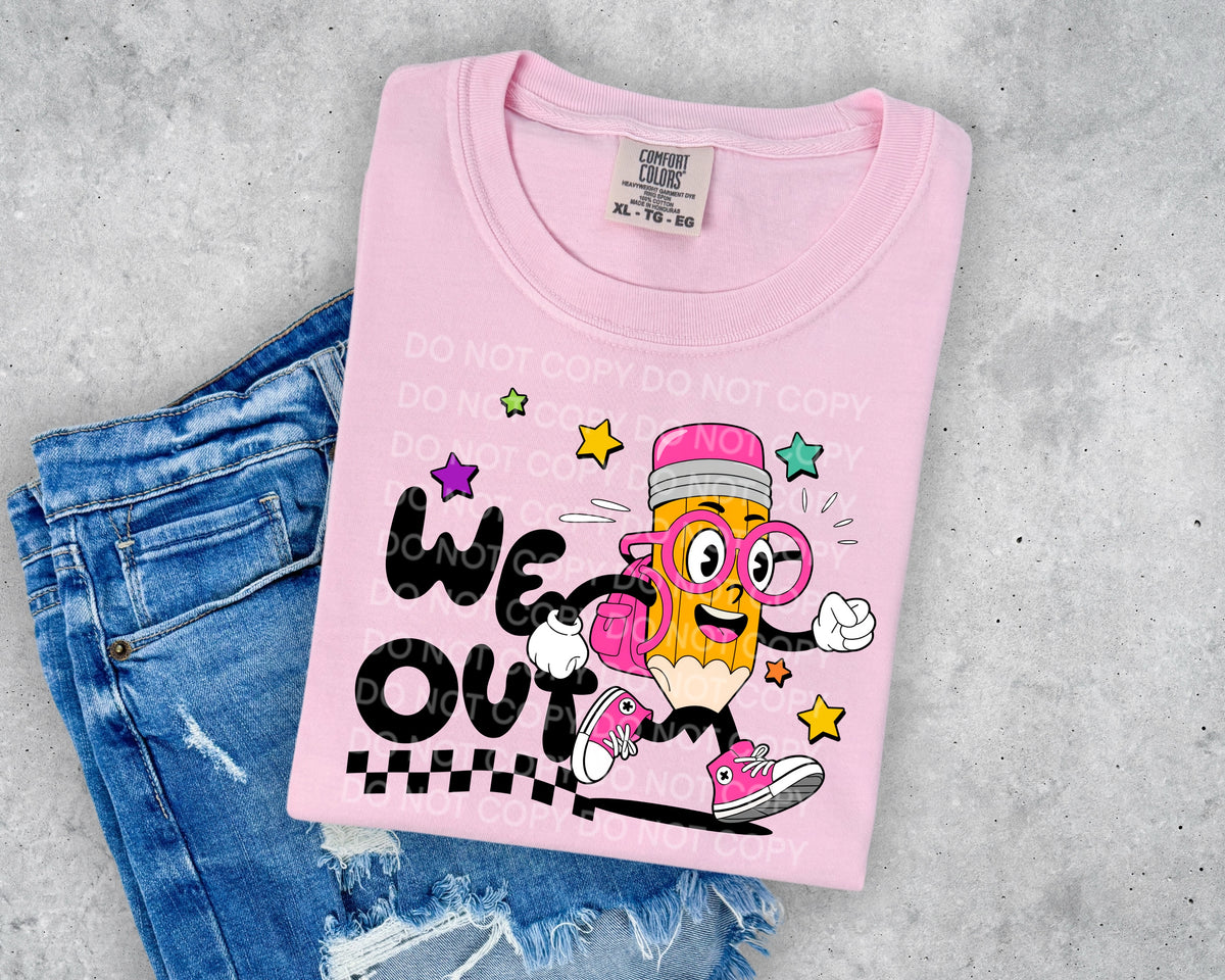We out Pink pencil (SCG) 102094 DTF transfer