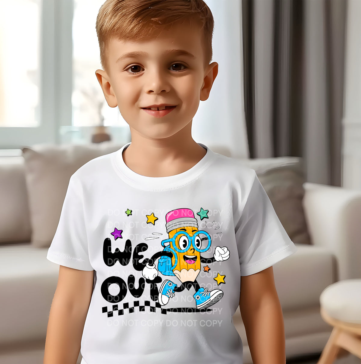 We out Blue pencil (SCG) 102095 DTF transfer