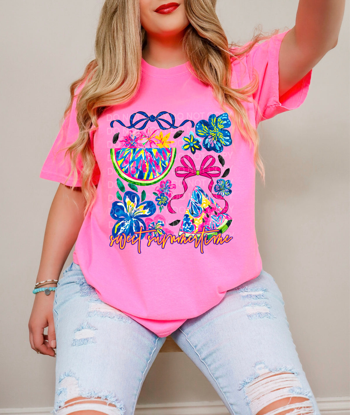 Sweet summertime bows and florals (SCG) 102106 DTF transfer