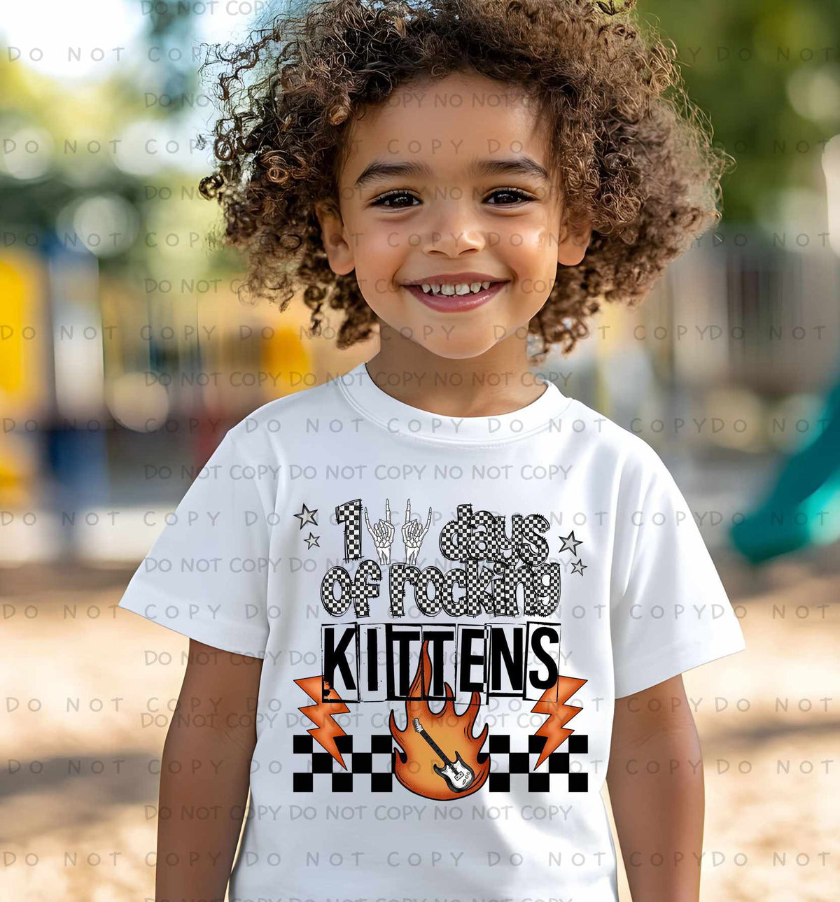 100 Days Of Rocking Kittens 78256 DTF Transfer