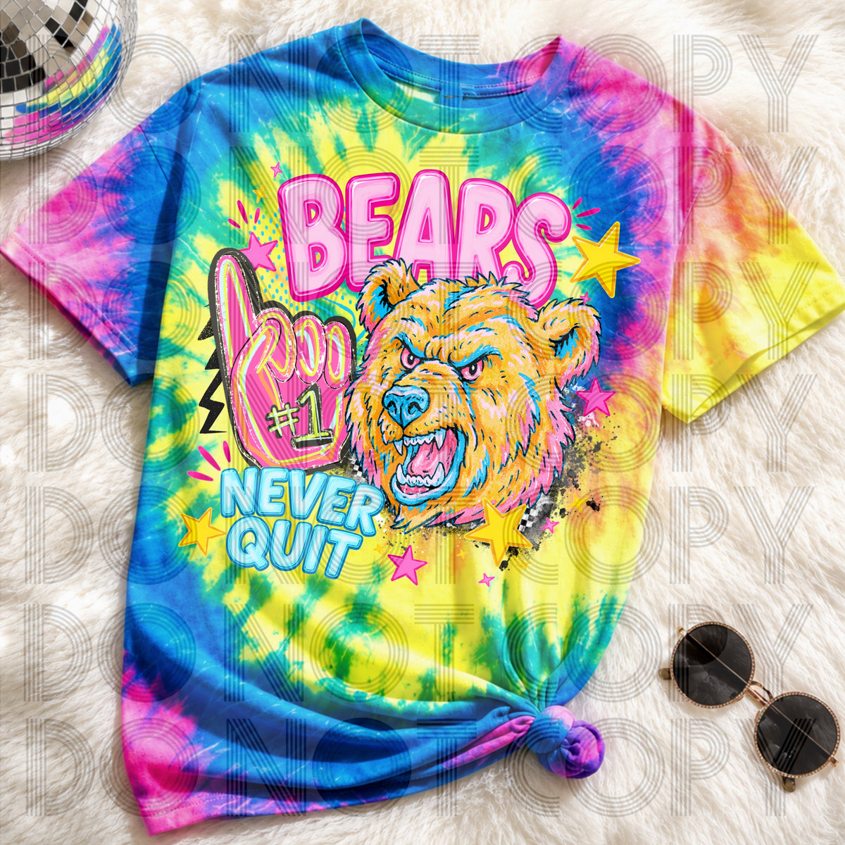 Bears Never Quit (Renewed) DTF Transfer