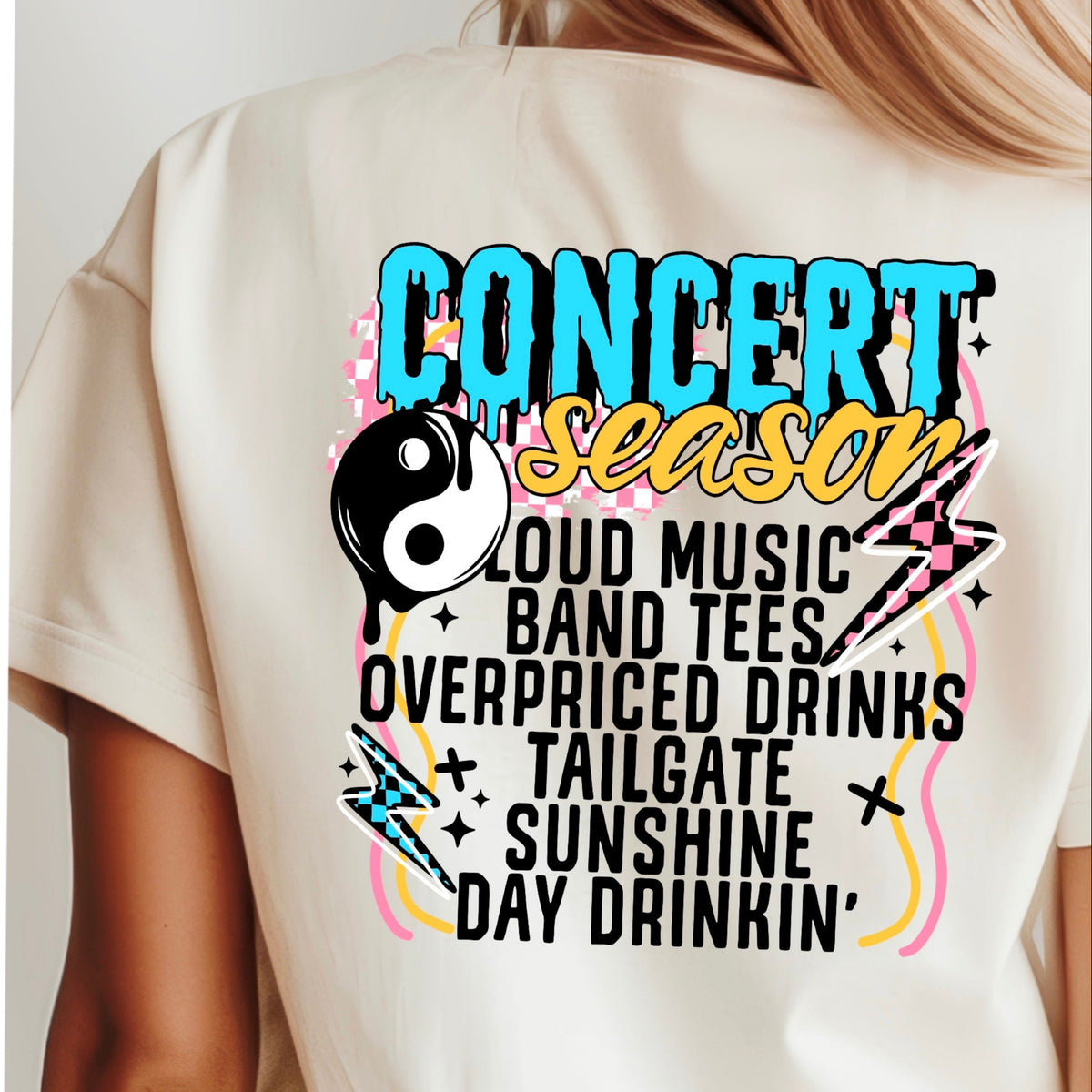 Concert season BACK (CSC) DTF transfer