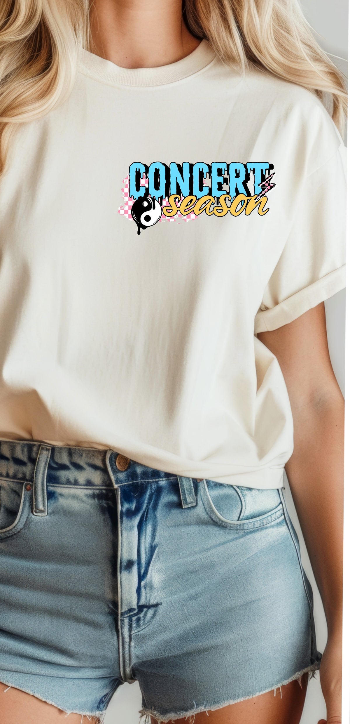 Concert season black details pocket (CSC) 107156 DTF transfer