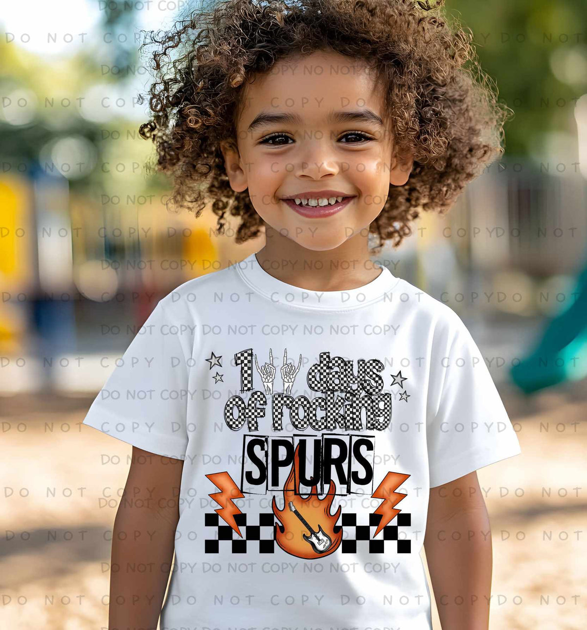 100 Days Of Rocking Spurs 78312 DTF Transfer