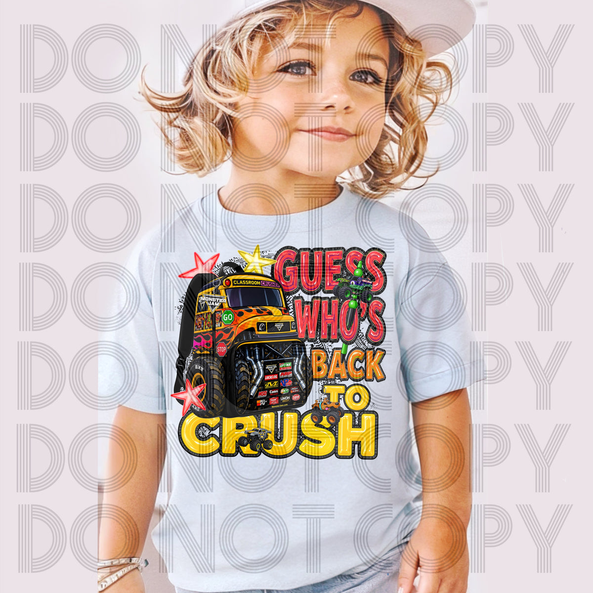 Guess who's back to crush backpack (RHD) DTF Transfer
