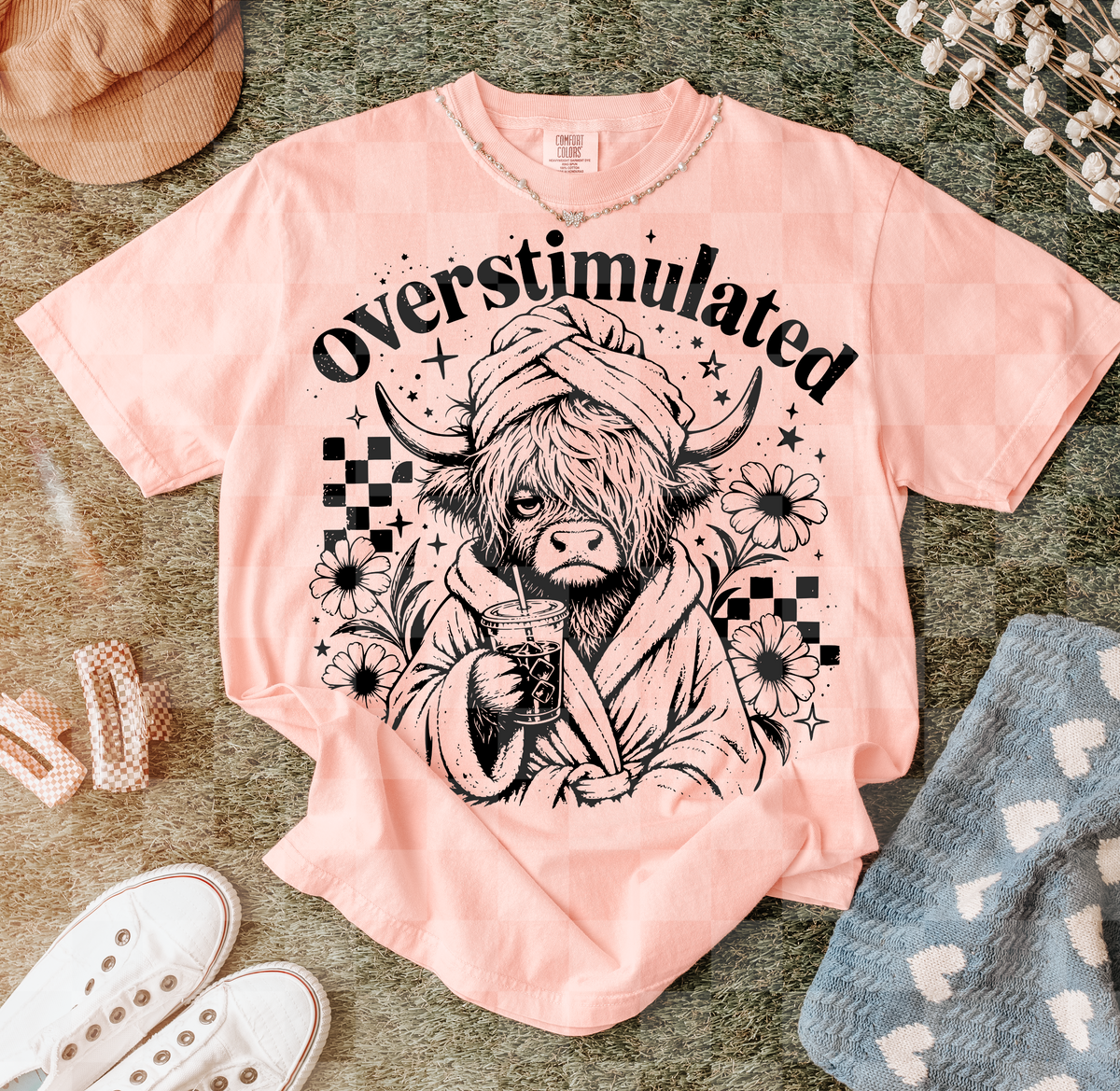 Overstimulated cow (Unhinged) DTF Transfer