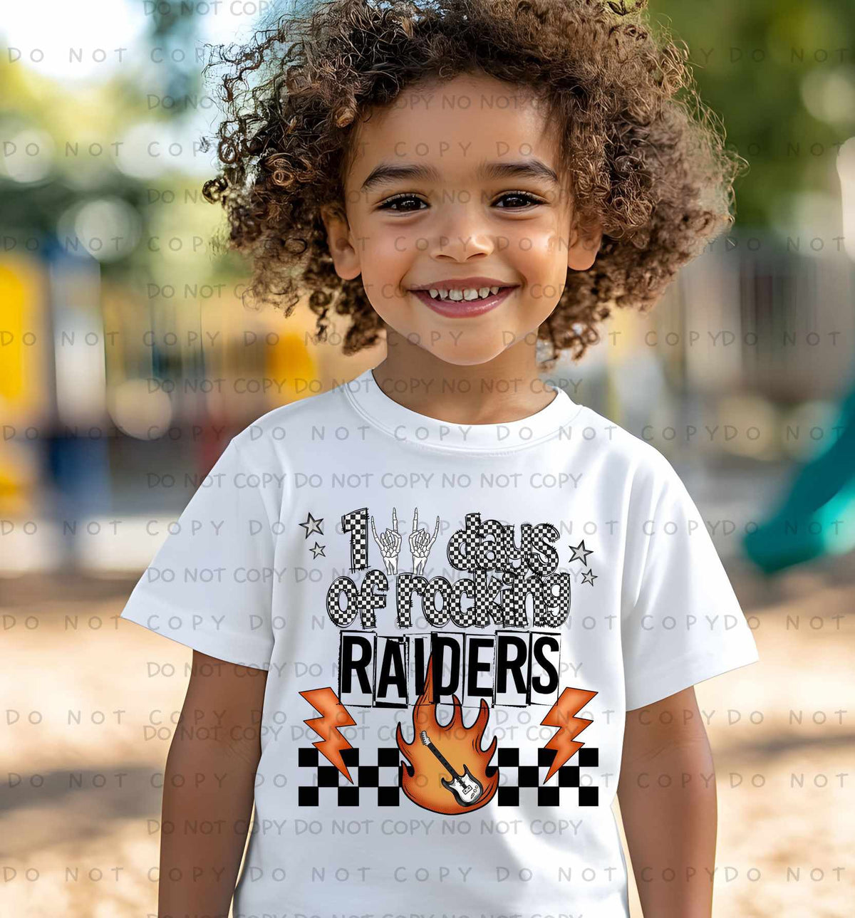 100 Days Of Rocking Raiders 78329 DTF Transfer