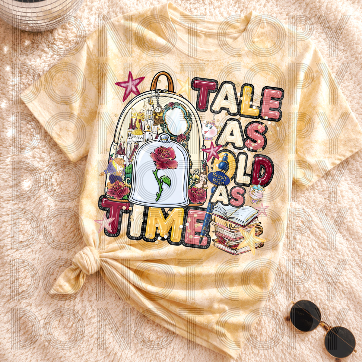 Tale as old as time backpack (Renewed) DTF Transfer
