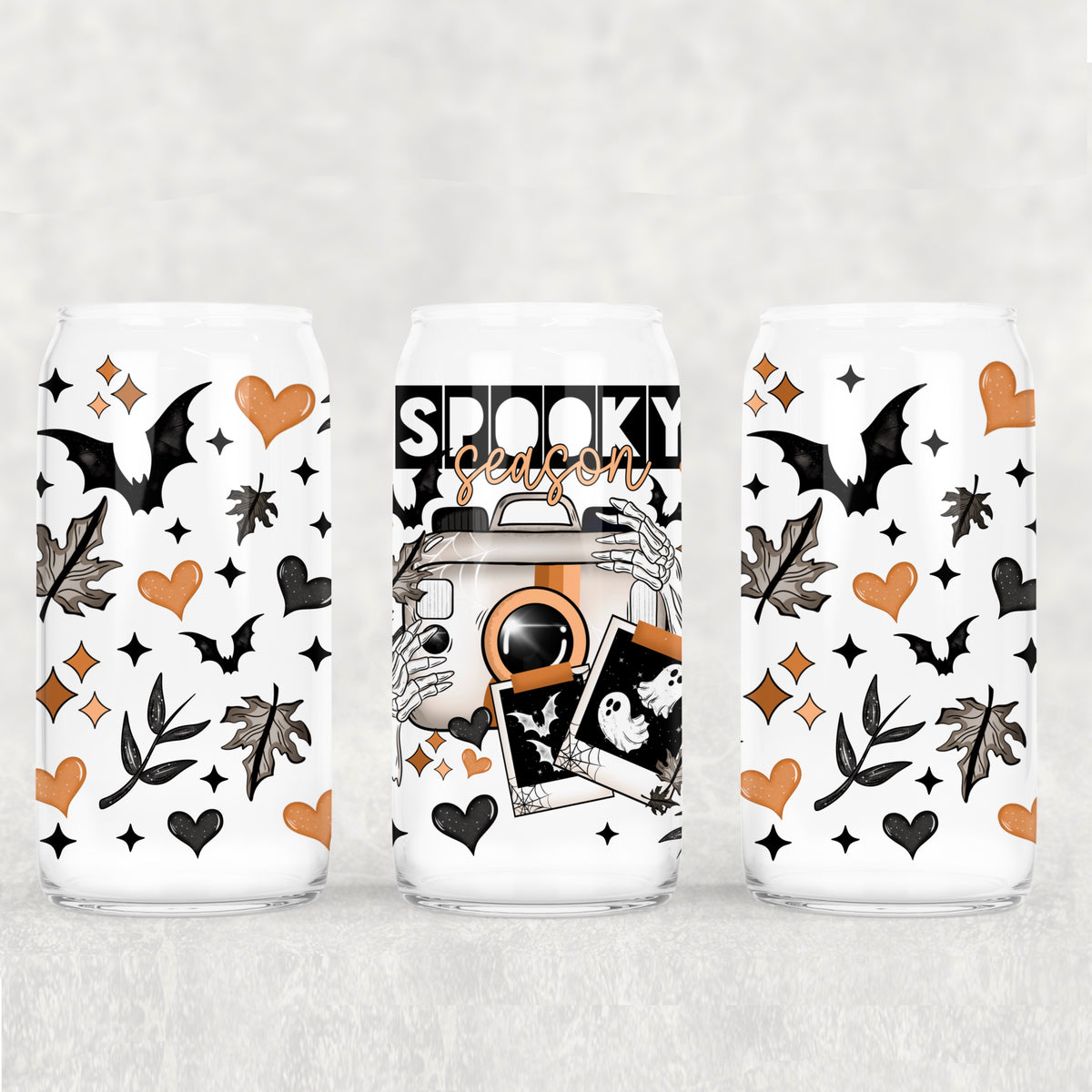 2222 spooky season polaroid camera (CSC) UV DTF WRAP