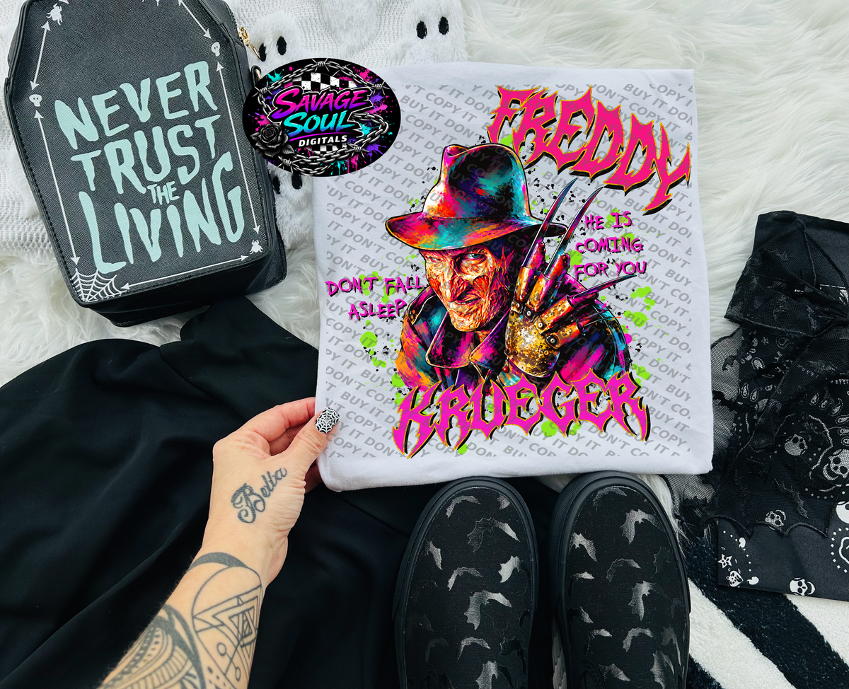 Freddy pink and green (DD) DTF Transfer