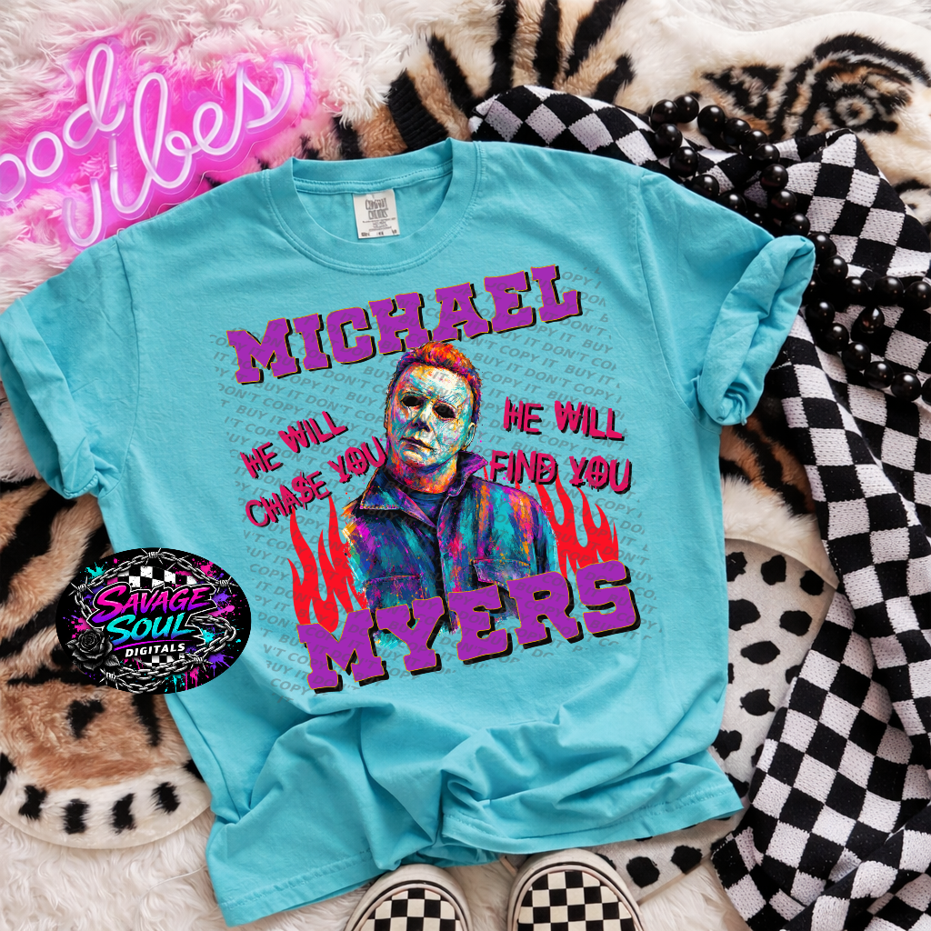 Michael red and purple (DD) DTF Transfer