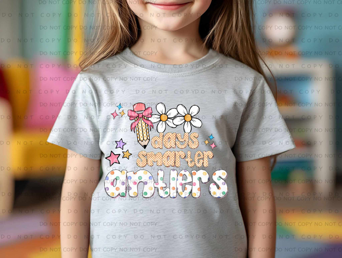 100 Days Smarter Antlers 78381 DTF Transfer