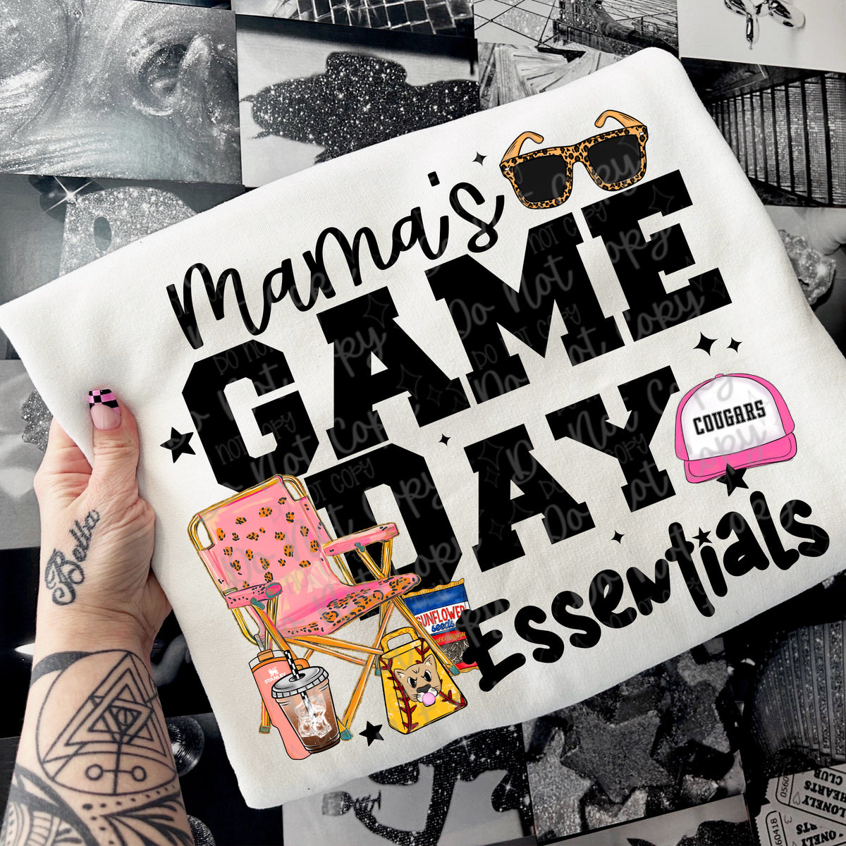 Mama's Game Day Essentials Cougars (VIRGO) DTF transfer