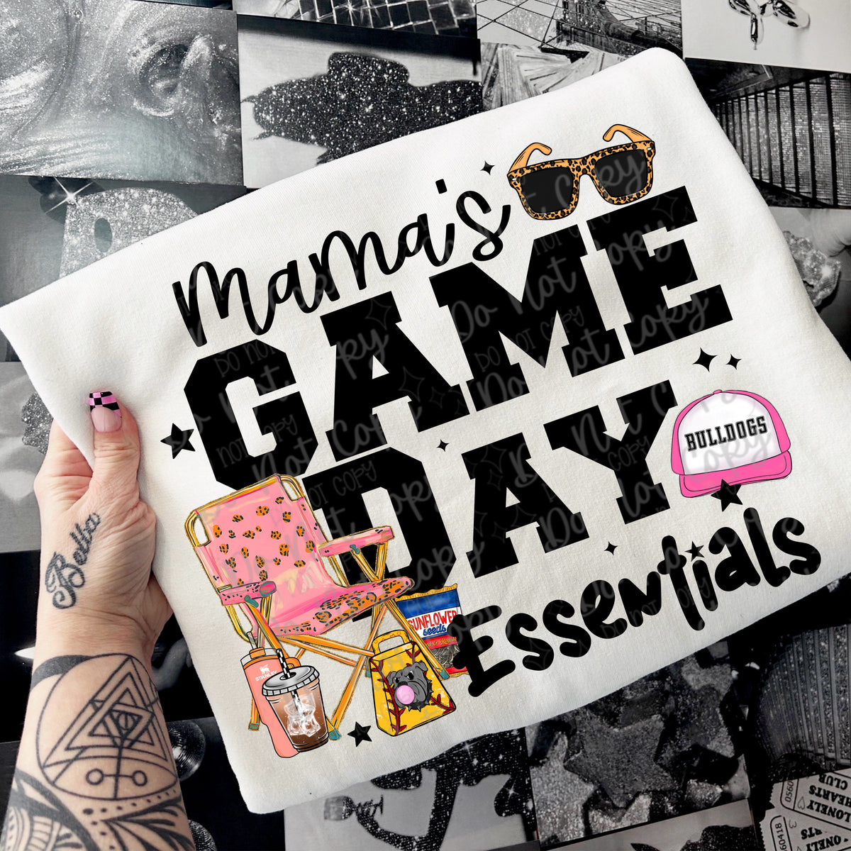 Mama's Game Day Essentials Bulldogs (VIRGO) DTF transfer