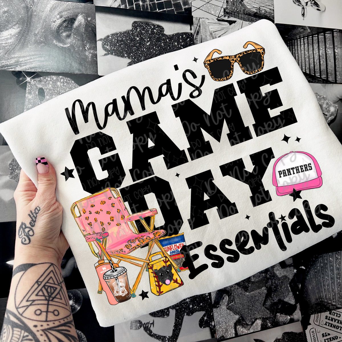 Mama's Game Day Essentials Panthers (VIRGO) DTF transfer