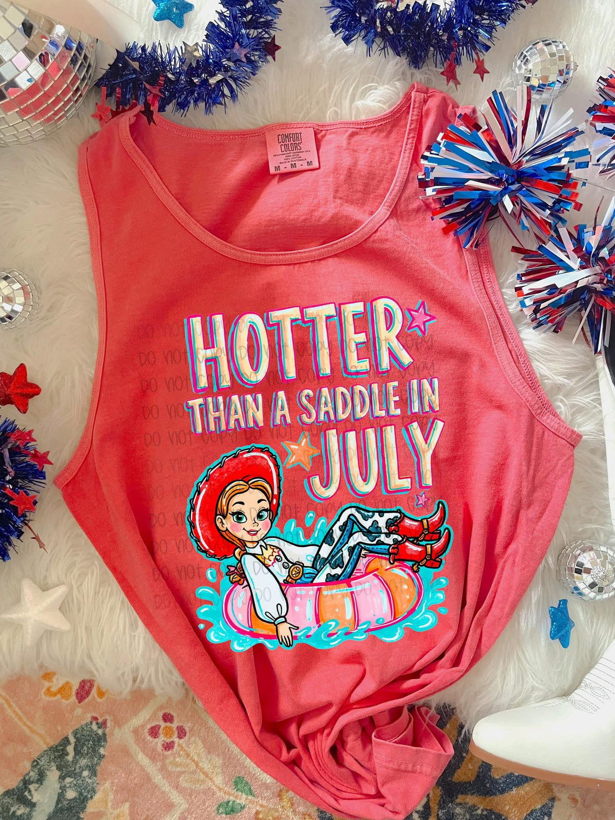 Hotter than a saddle in July (SSD) DTF Transfer