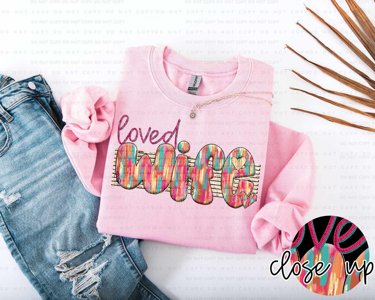 Loved Wife 78441 DTF Transfer