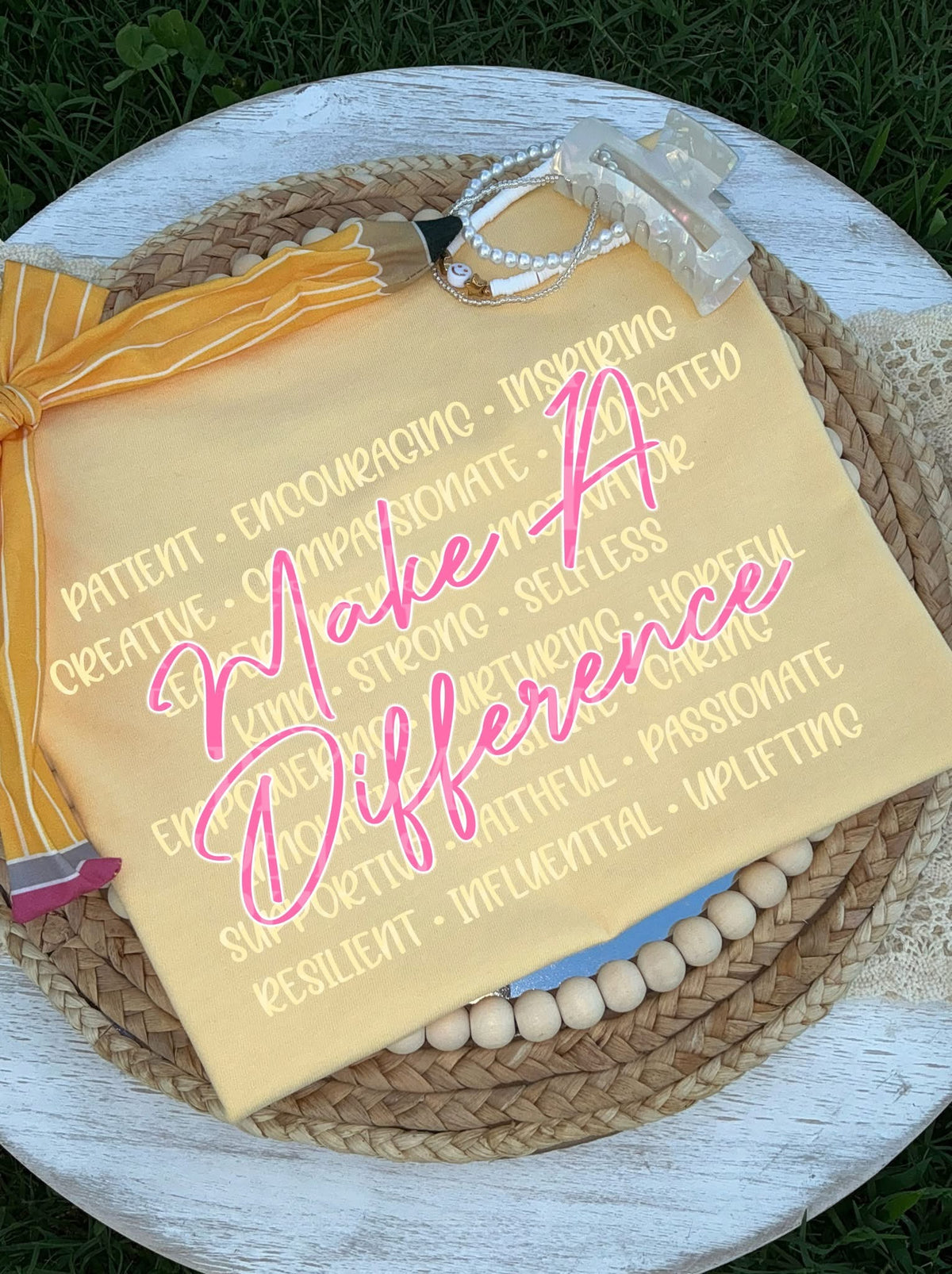 Make a difference NEON PINK (SSD) DTF Transfer
