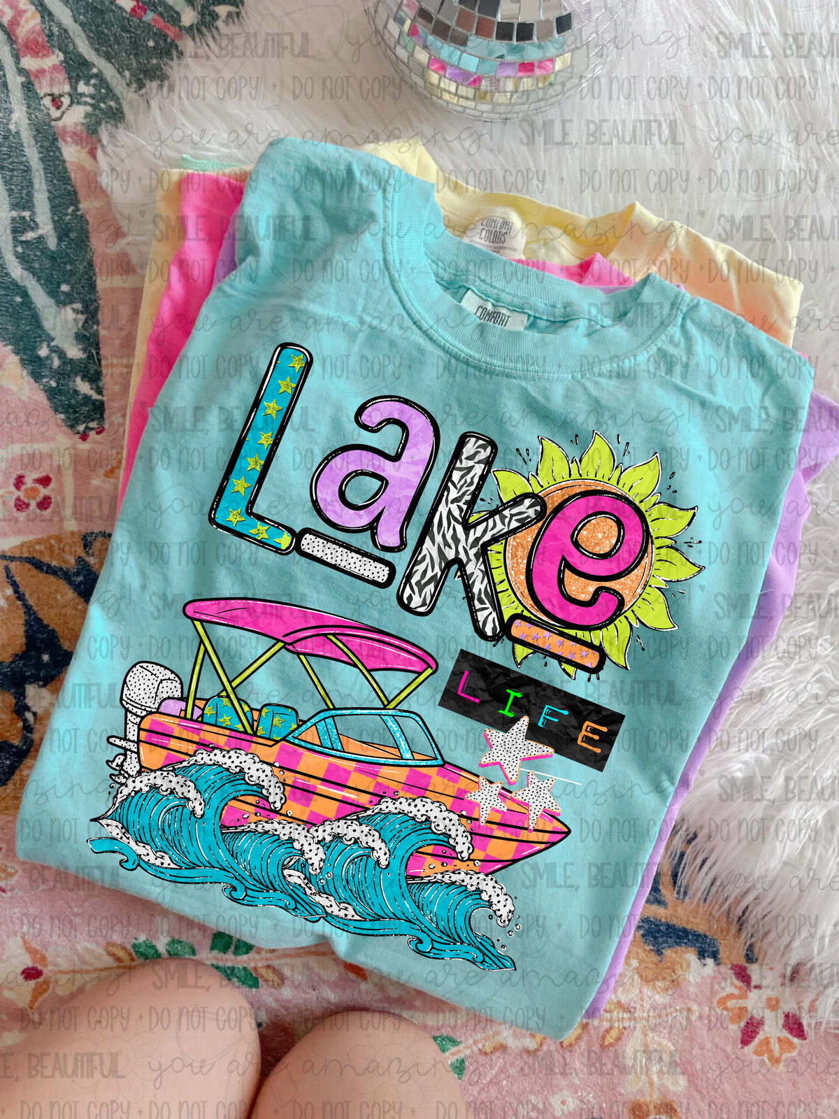Lake life boat (Carter) DTF Transfer