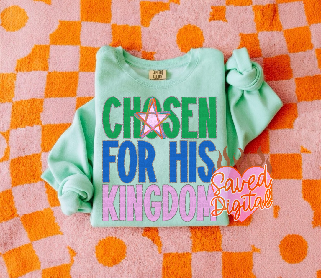 Chosen for his kingdom (Saved) DTF Transfer