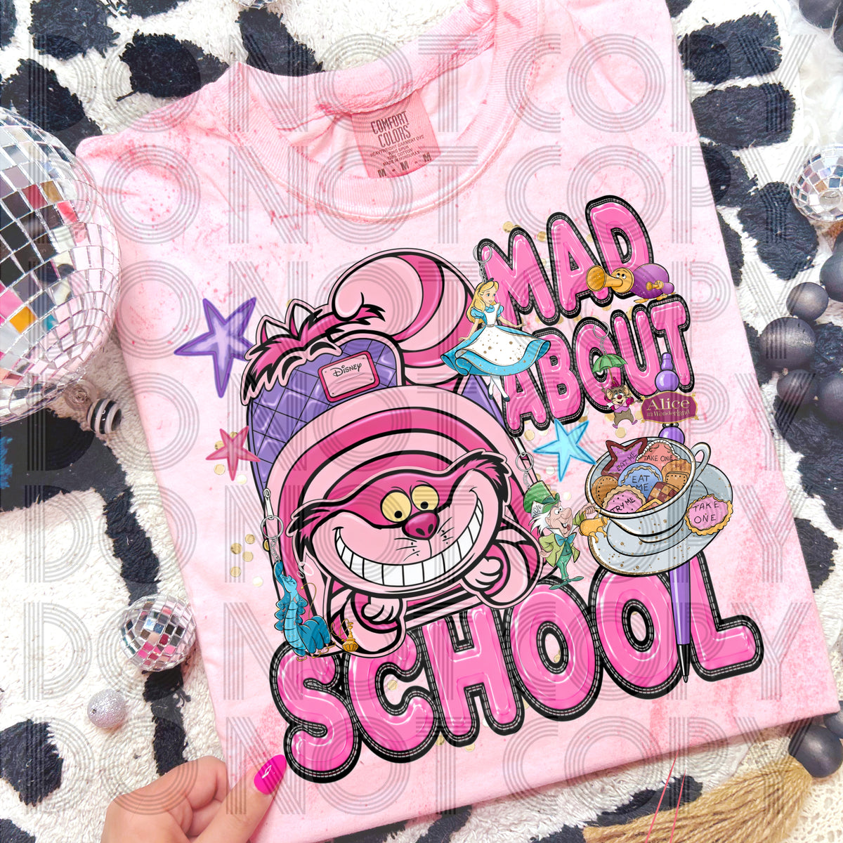 Mad about school backpack (RHD) DTF Transfer