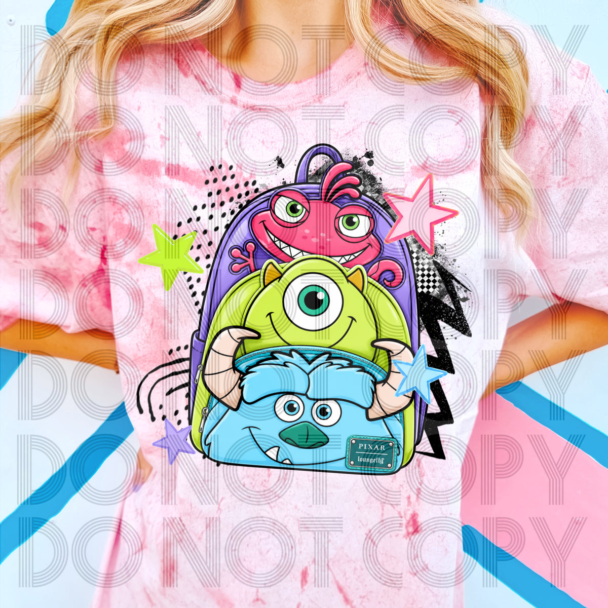 Monsters backpack (Renewed) DTF Transfer