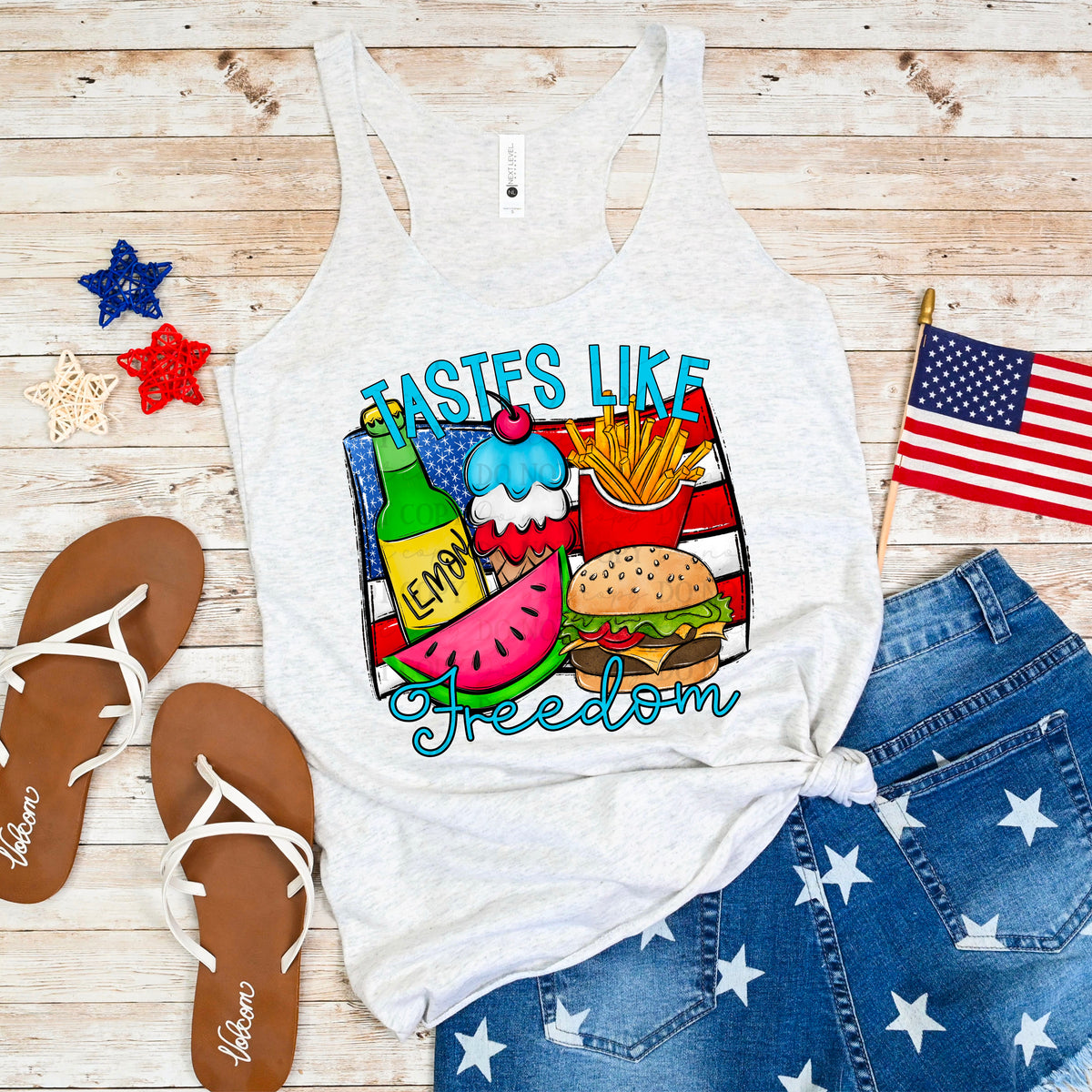 Tastes like freedom Food items (ABD) DTF transfer