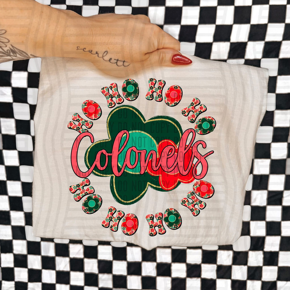 Colonels Ho Ho Ho Floral (Caplinger) DTF Transfers