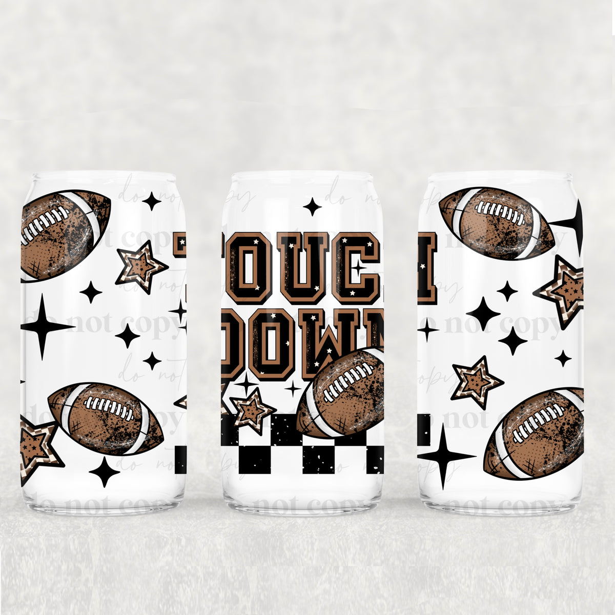 2375 touch down footballs (CSC) UV DTF WRAP