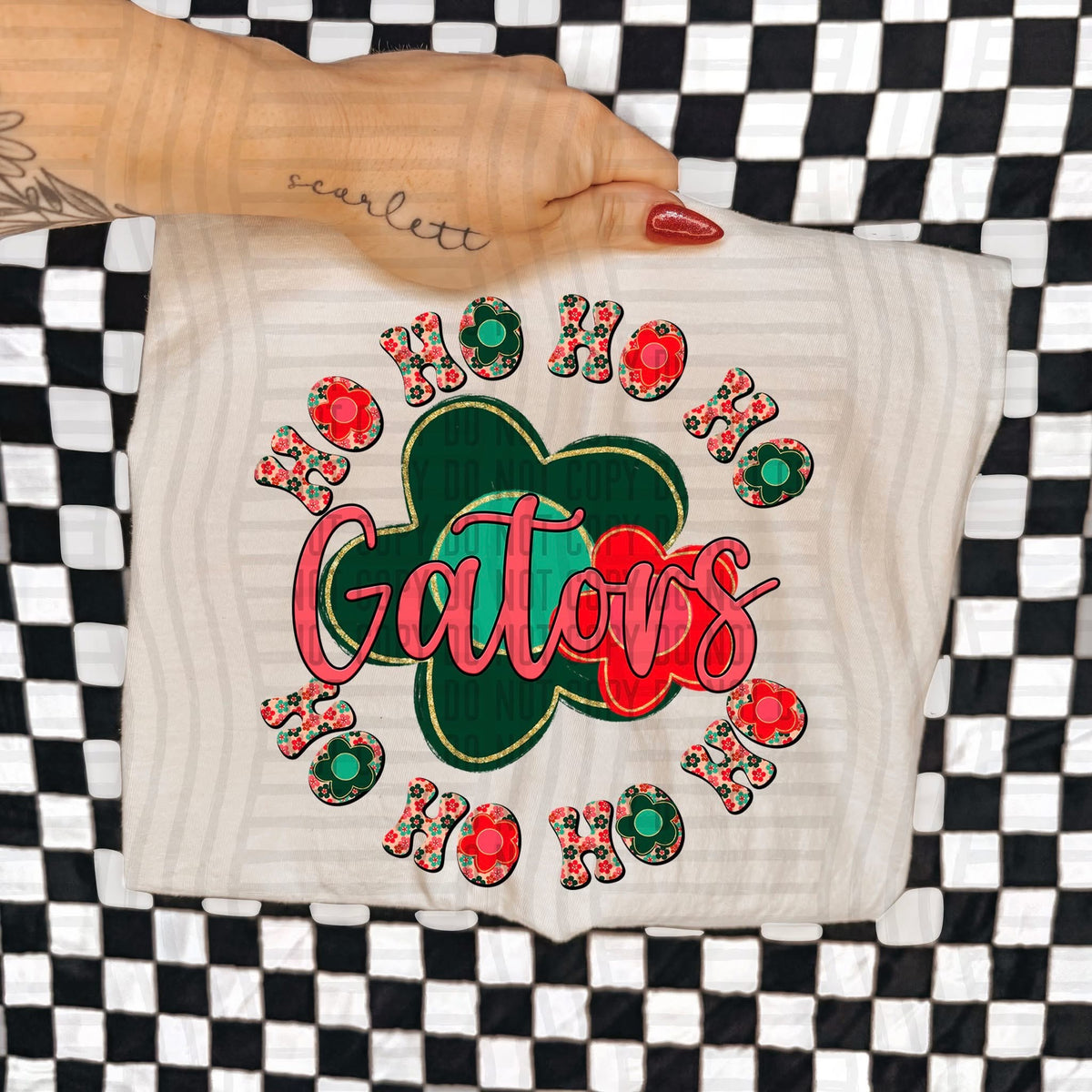Gators Ho Ho Ho Floral (Caplinger) DTF Transfers