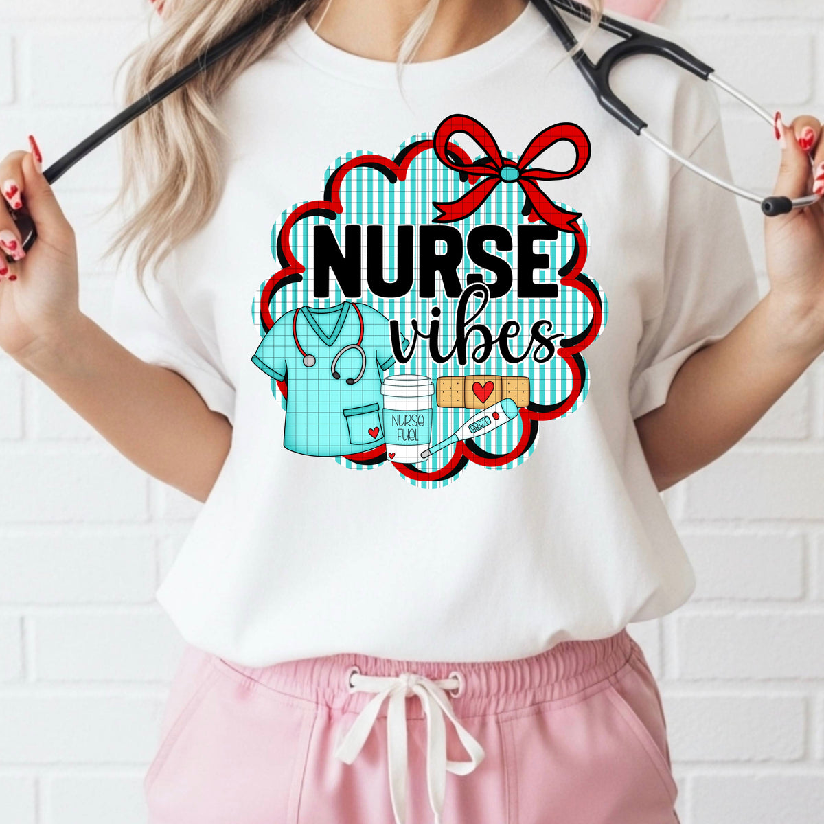 Nurse vibes (DD) DTF transfer