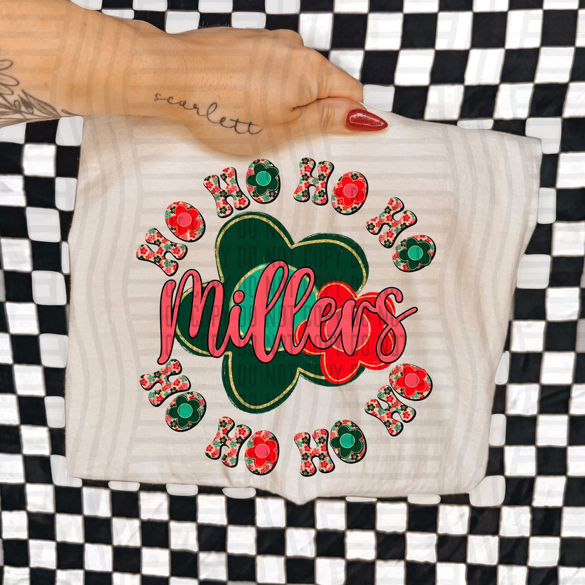 Millers Ho Ho Ho Floral (Caplinger) DTF Transfers
