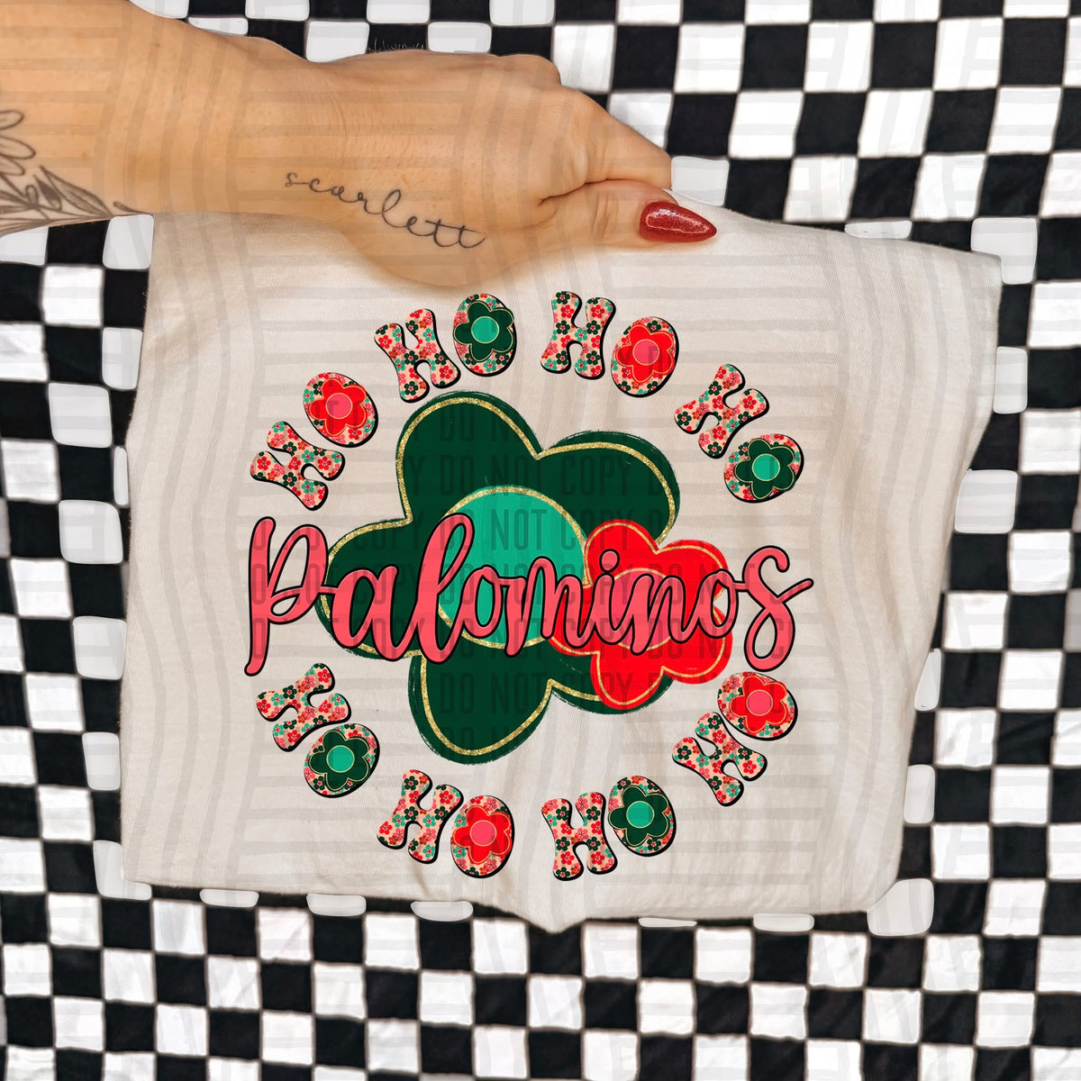 Palominos Ho Ho Ho Floral (Caplinger) DTF Transfers