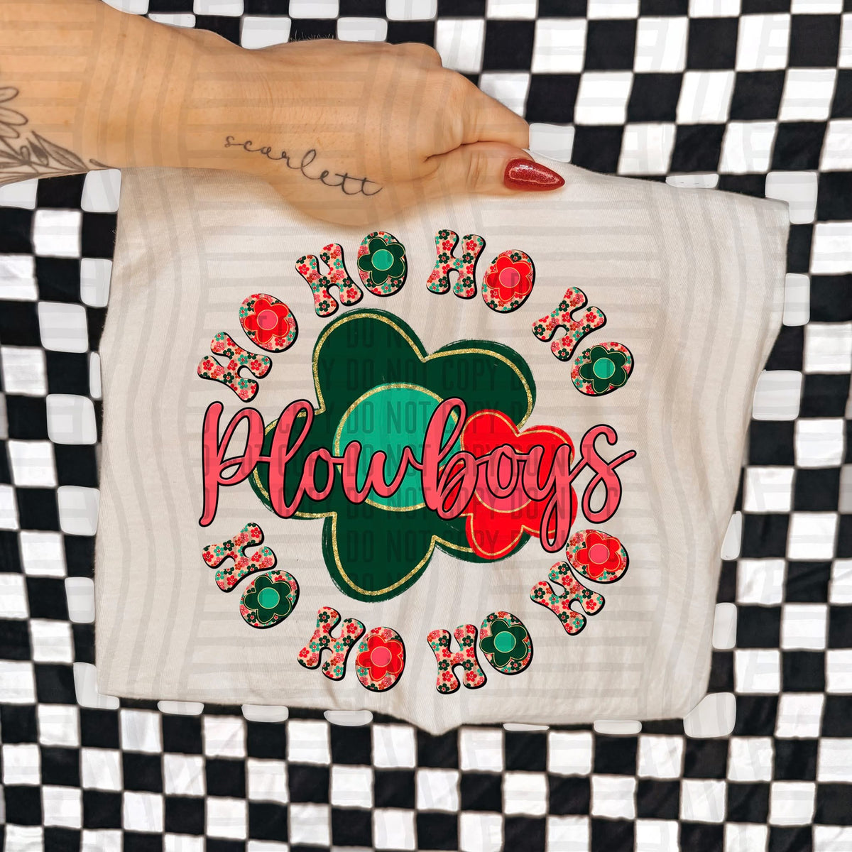Plowboys Ho Ho Ho Floral (Caplinger) DTF Transfers