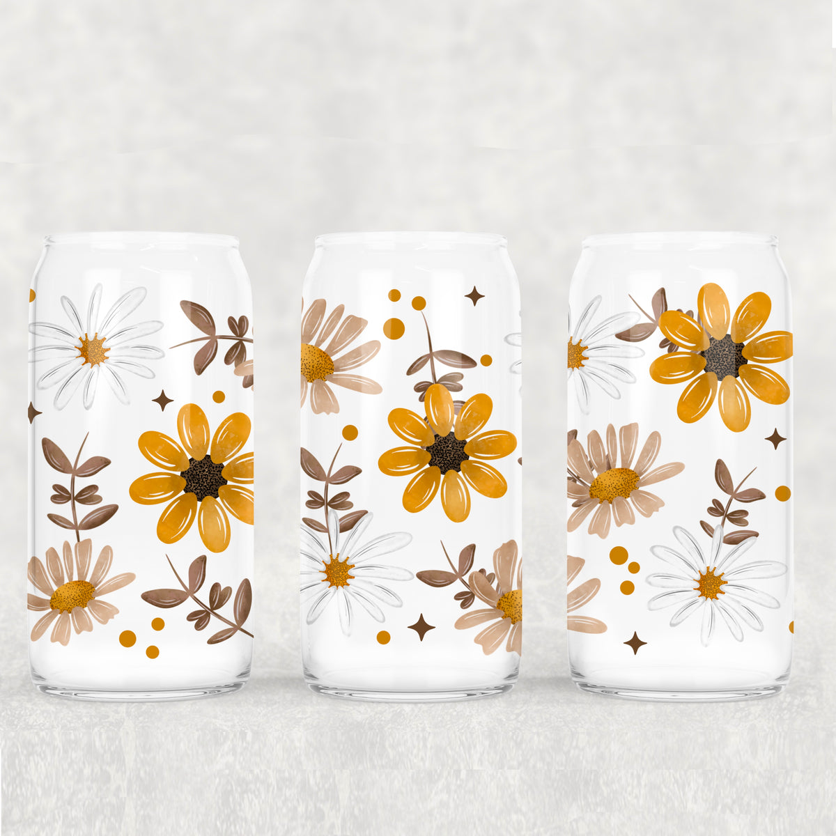 2419 fall flowers (CSC) UV DTF WRAP