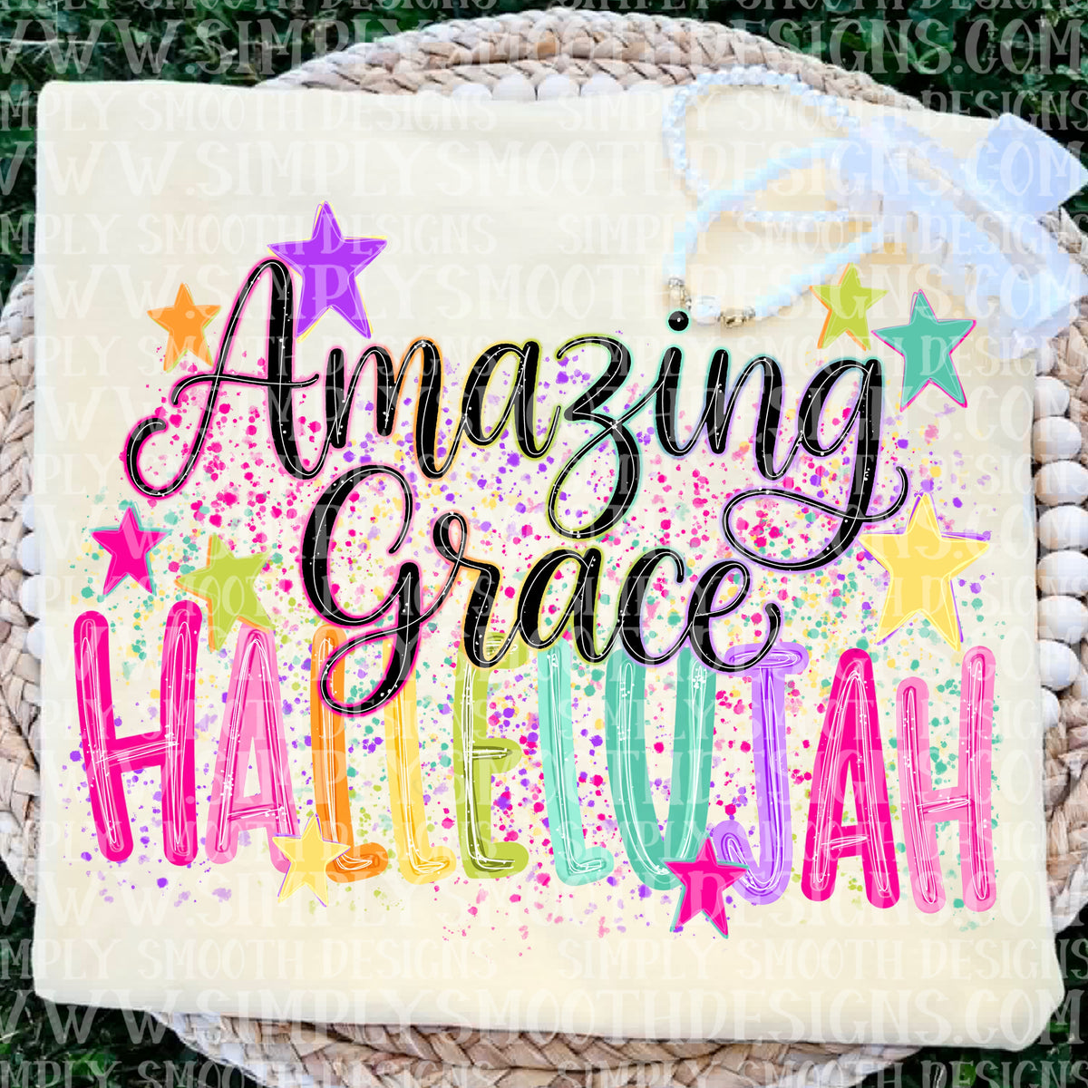 Amazing Grace hallelujah sdd dtf transfer